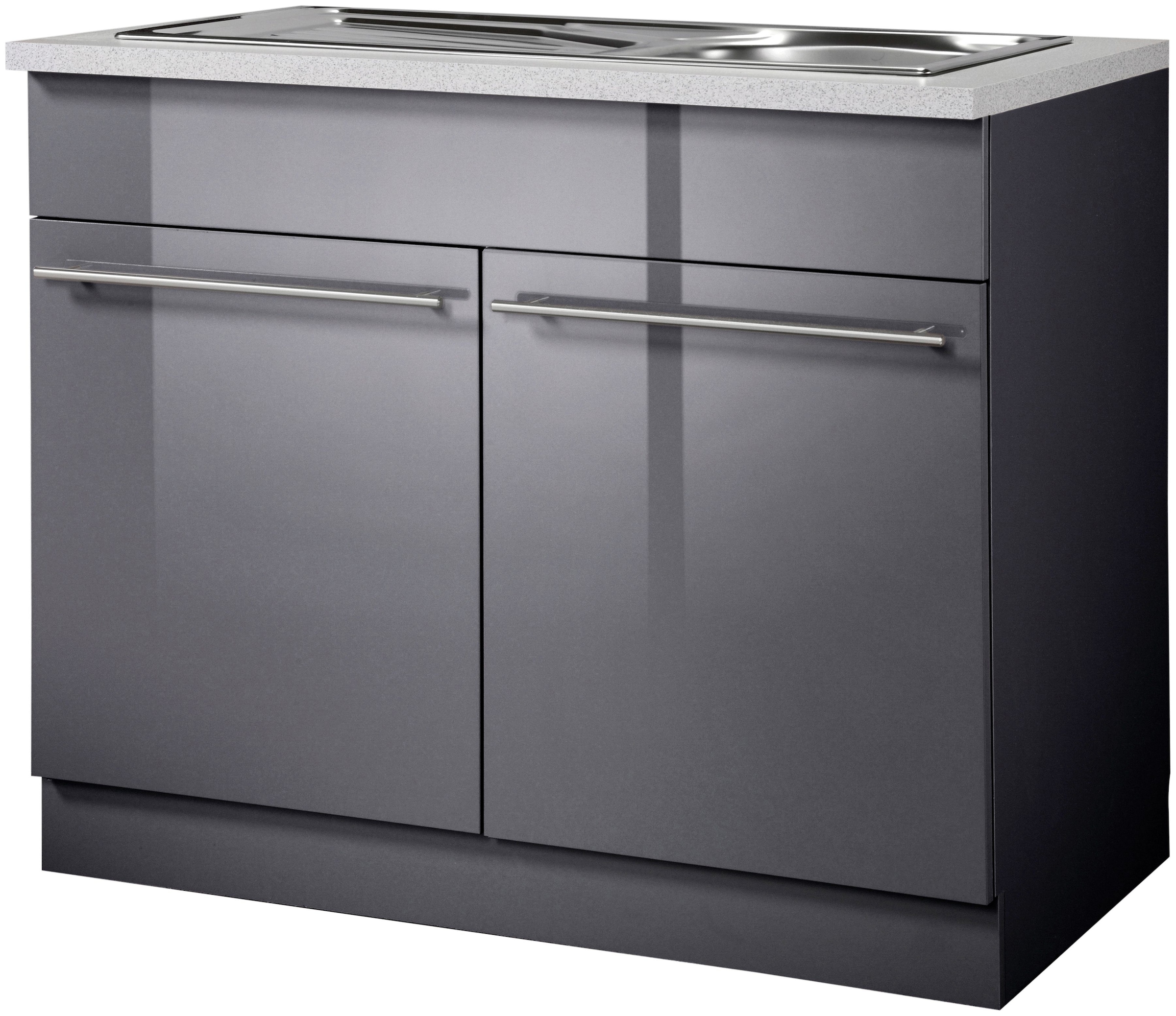 wiho Küchen Spülenschrank "Chicago, TOPSELLER" 100 cm breit, inkl. Einbausp günstig online kaufen