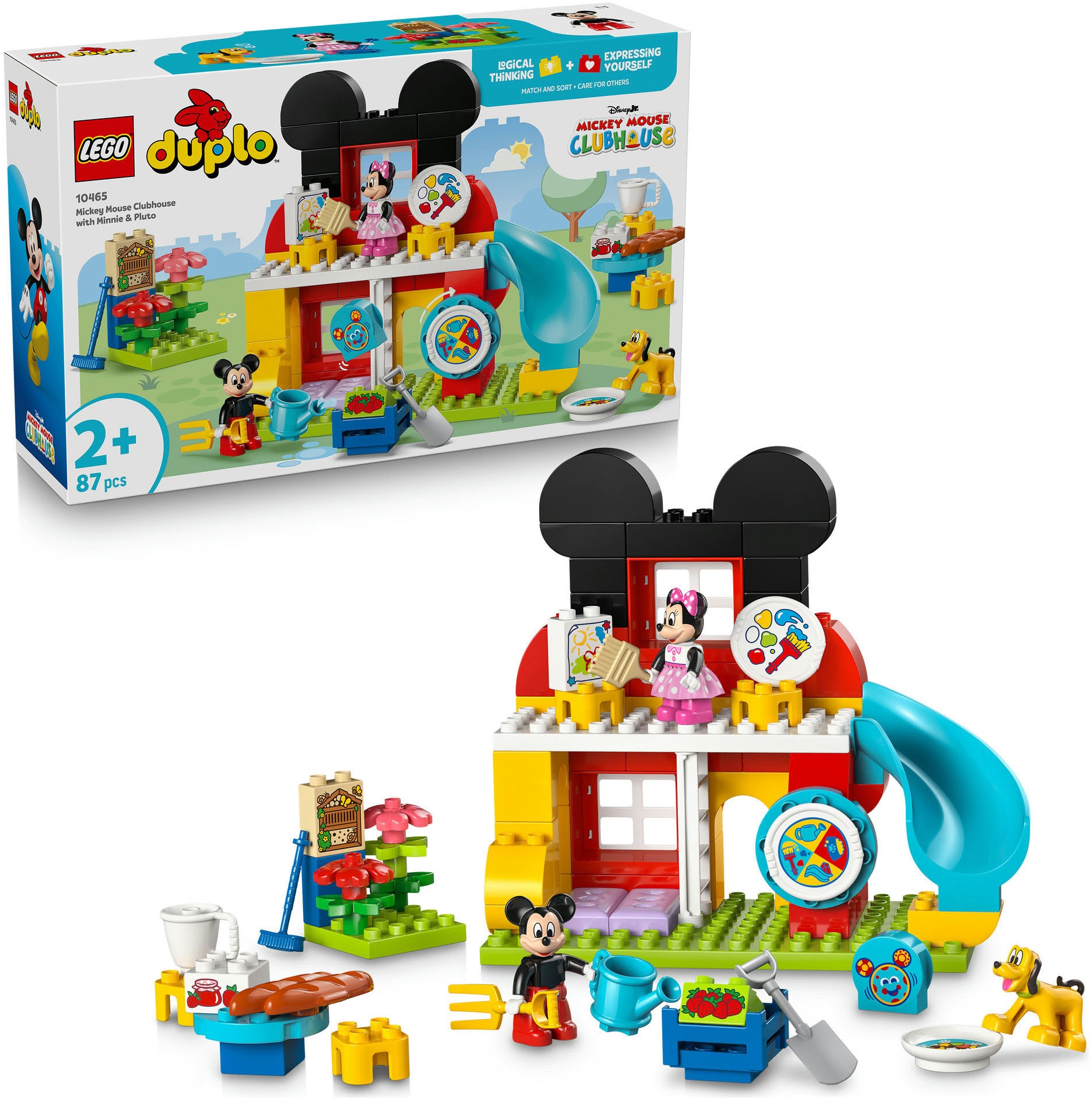 LEGO® Konstruktionsspielsteine »Micky Maus Wunderhaus mit Minnie und Pluto (10465), LEGO DUPLO Disney™«