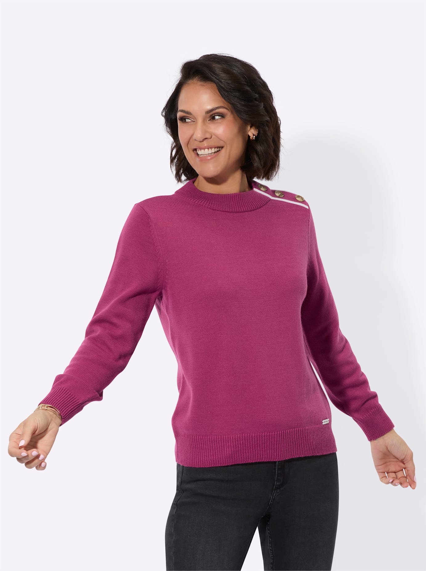 Casual Looks Rundhalspullover "Pullover" günstig online kaufen