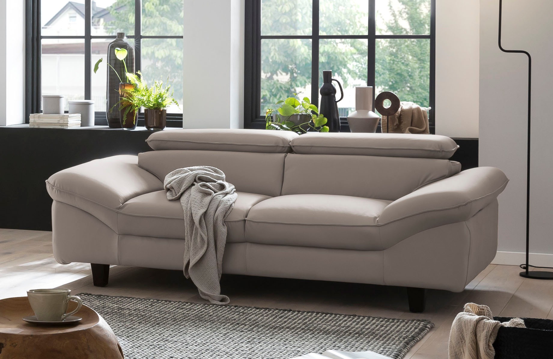 Home affaire 3-Sitzer "Pilot" Big-Sofa mit Kopfteilverstellung günstig online kaufen