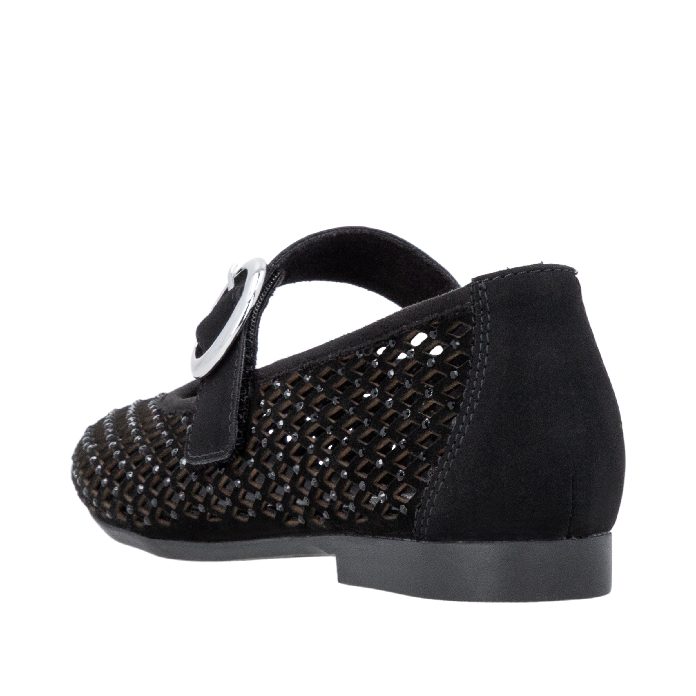 Remonte Riemchenballerina  Loafer, Sommerschuh mit Glitzersteine und Klettverschluss