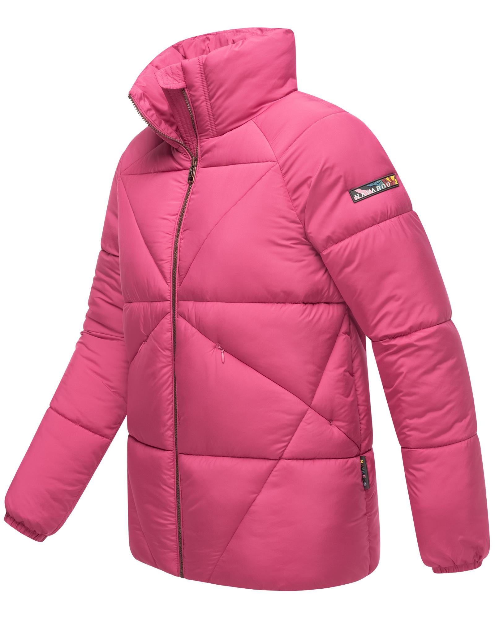 Navahoo Steppjacke »Schokolinaa 14«, ohne Kapuze, Winterjacke mit modischer Steppung & hohem Kragen