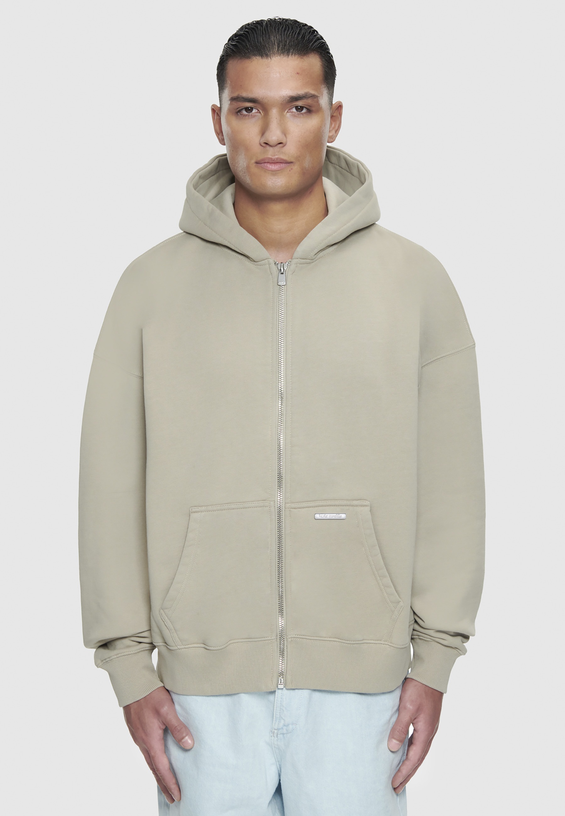 Dropsize Sweatjacke »Dropsize Herren Bazix Republiq Super Heavy Rib Zipper«