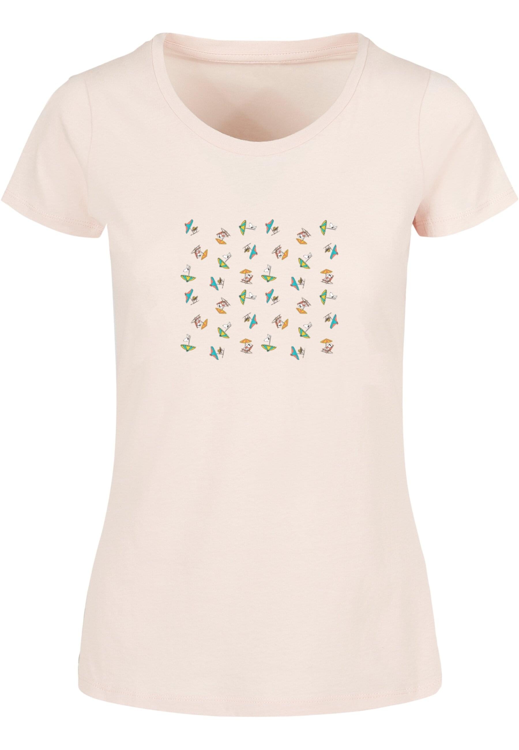 Merchcode T-Shirt »Merchcode Damen Ladies Peanuts Umbrellas V2 Basic Tee«, (1 tlg.)