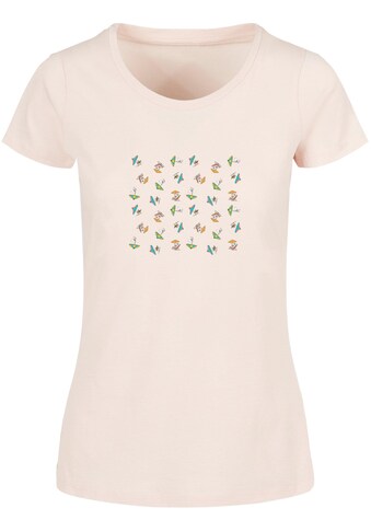 T-Shirt »Merchcode Damen Ladies Peanuts Umbrellas V2 Basic Tee«, (1 tlg.)