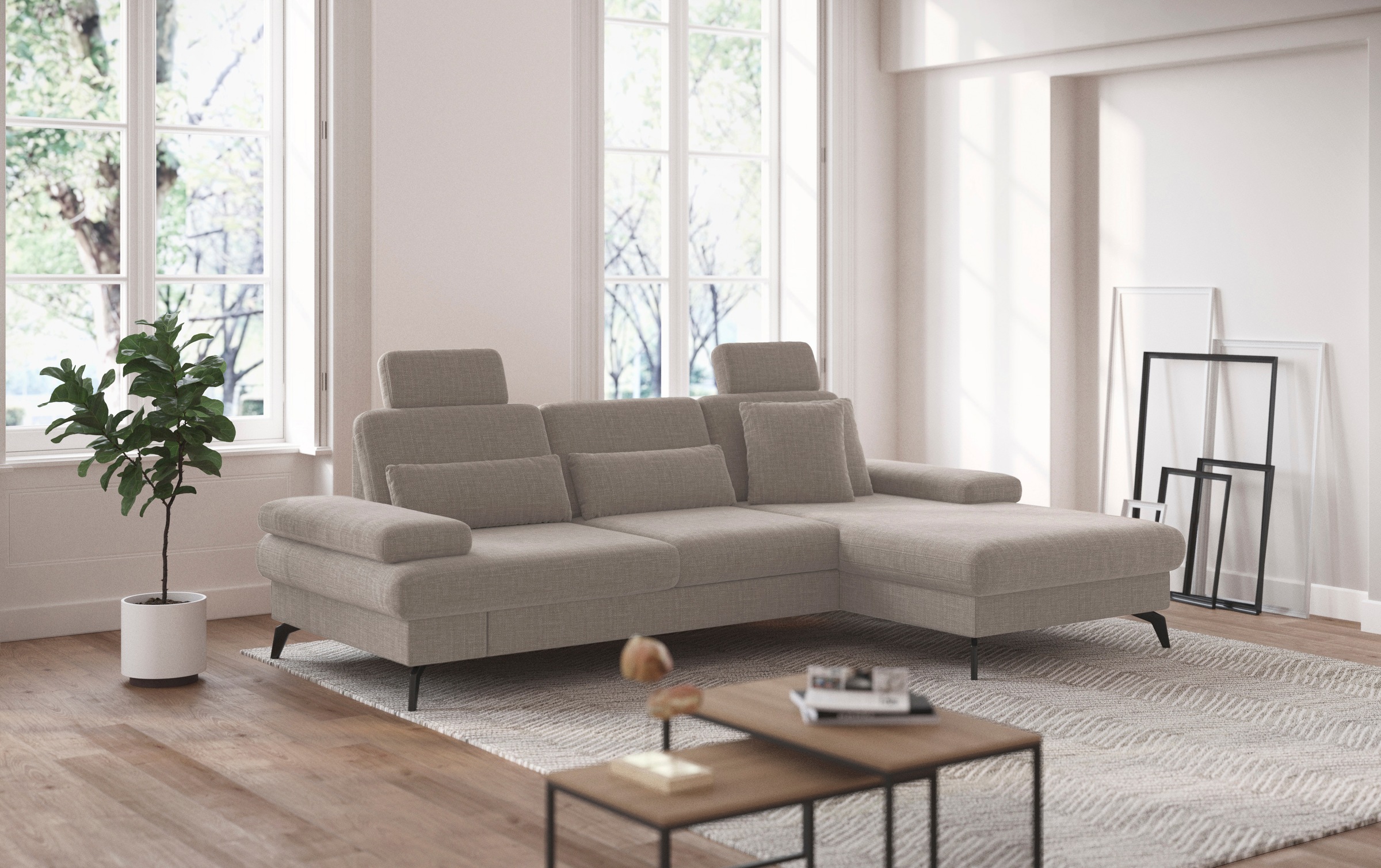 sit&more Ecksofa "Morris L-Form, inkl. Sitztiefenverstellung" wahlweise mit günstig online kaufen