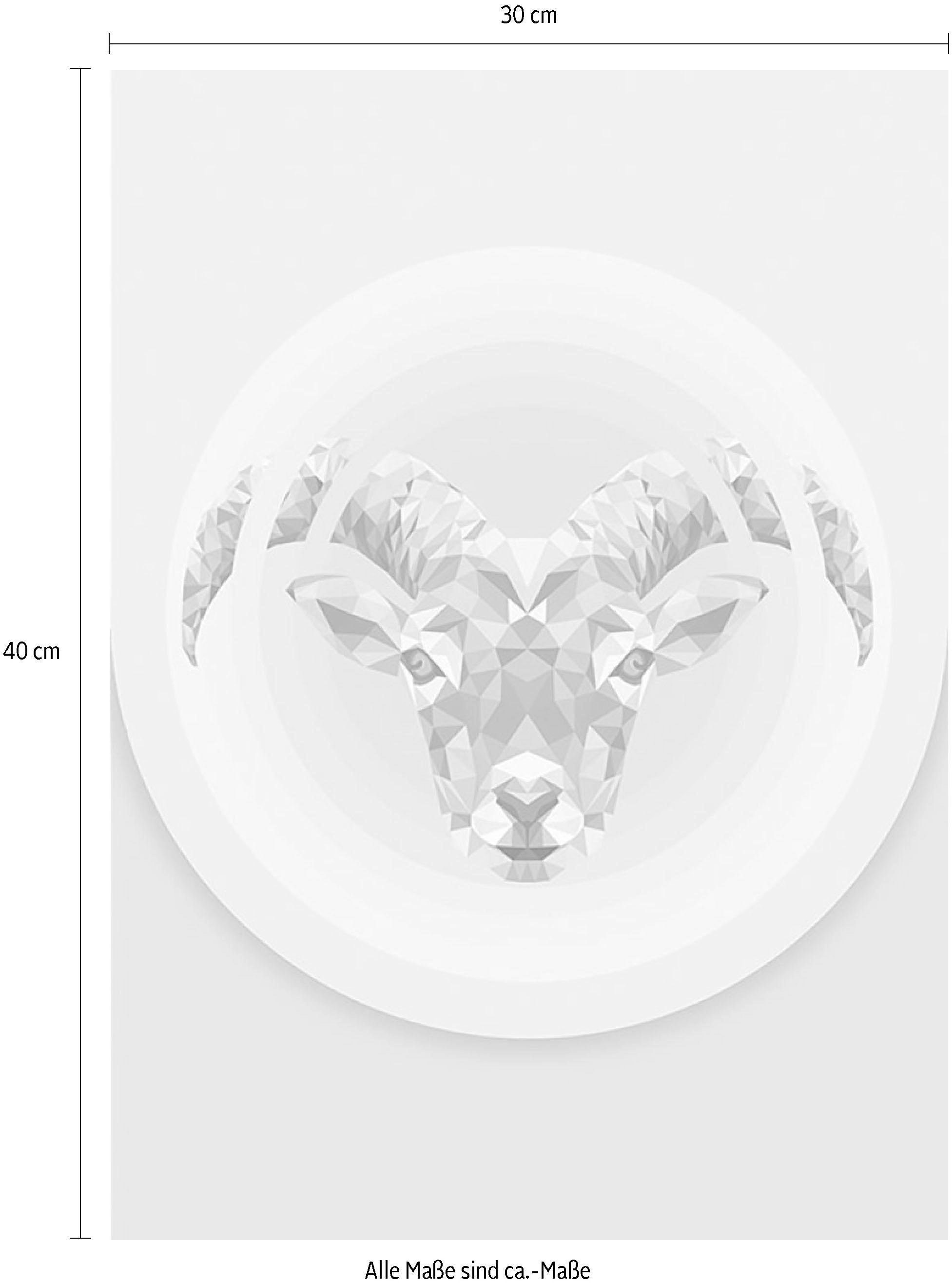 Komar Bild »Capricorn« Tiere 1 Stk. tlg. Wandbild zur Dekoration - ohne Rahmen