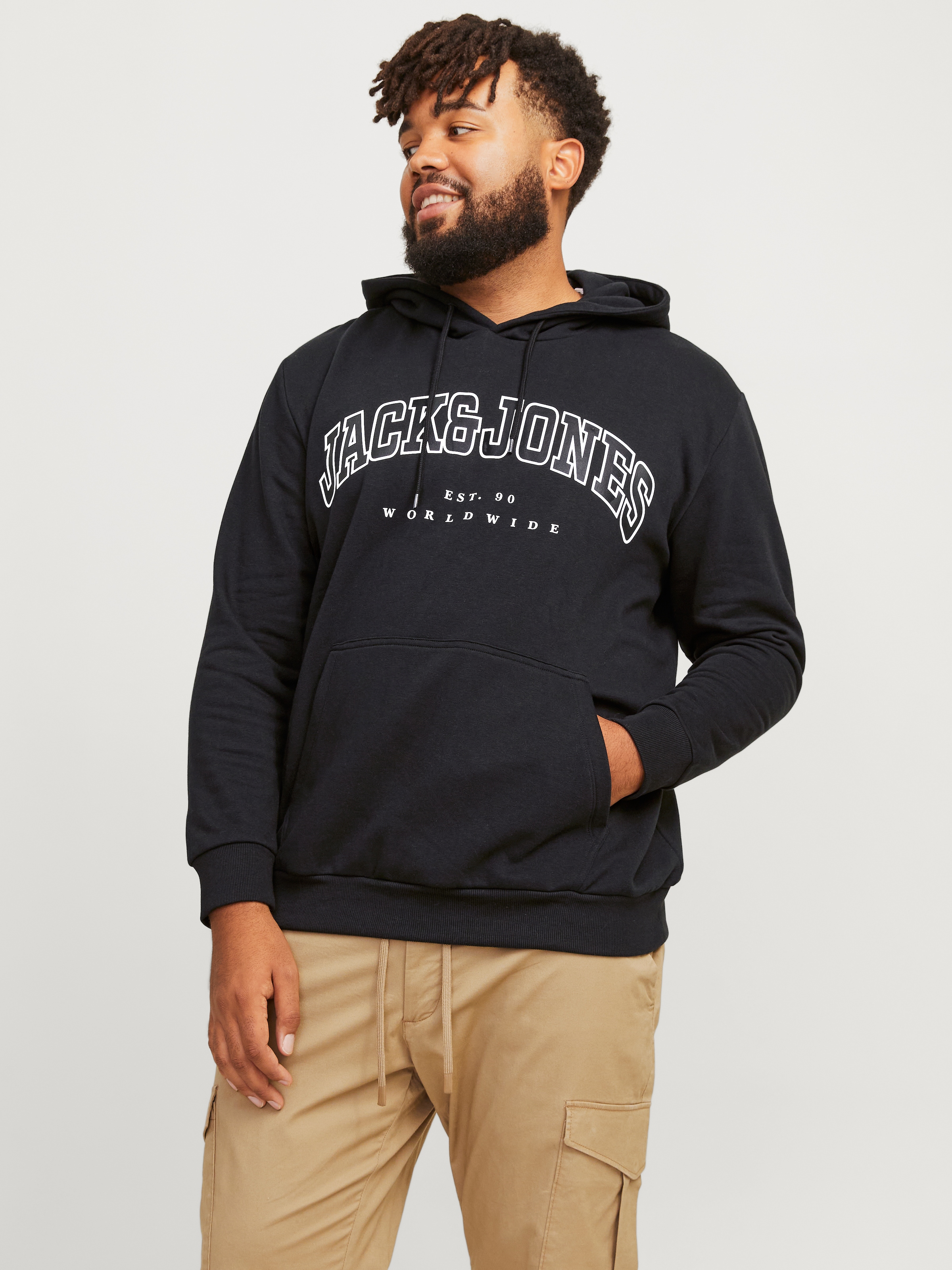 Jack & Jones PlusSize Hoodie "JJECALEB VARSITY SWEAT HOOD NOOS PLS"