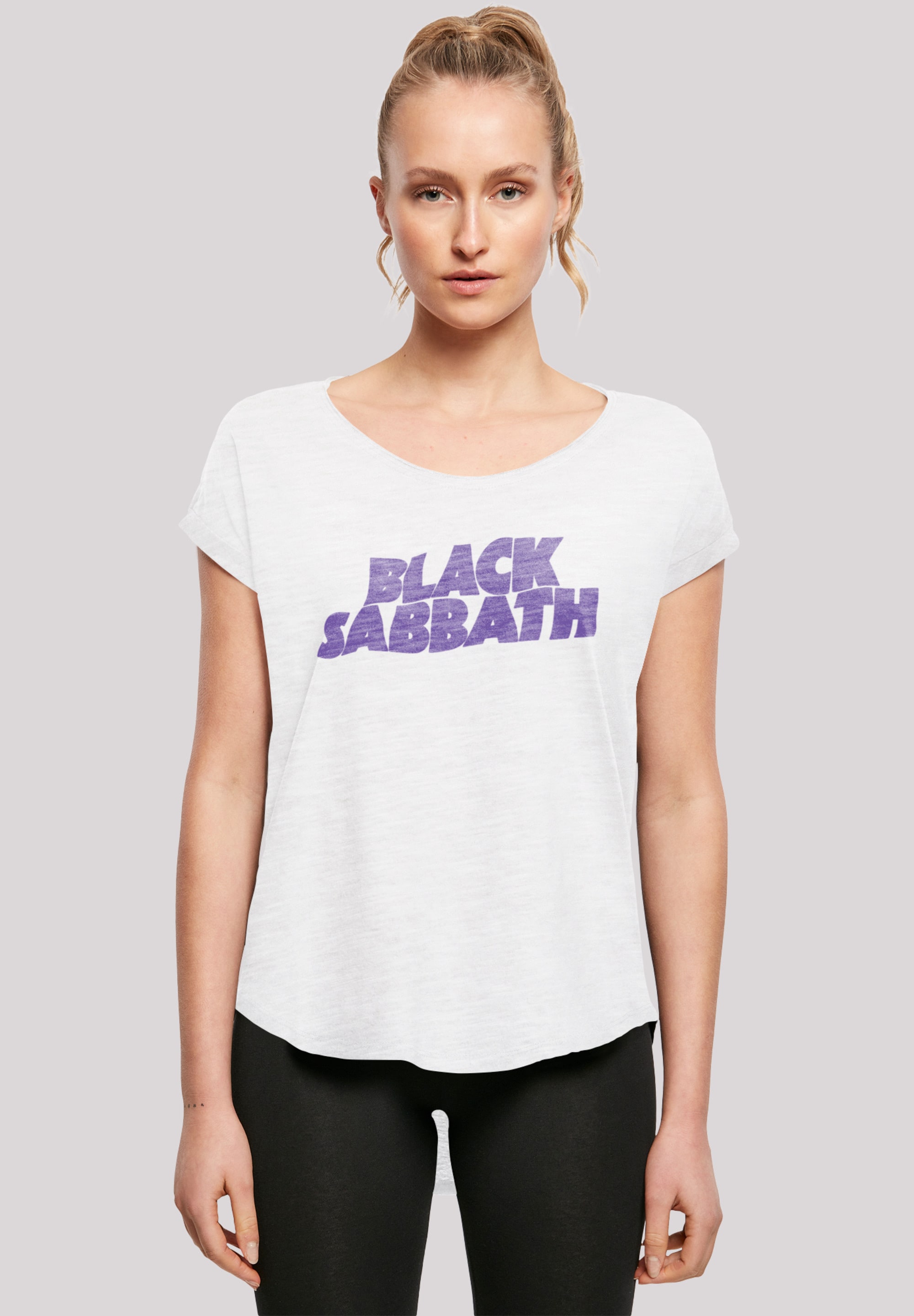F4NT4STIC T-Shirt »Black Sabbath Heavy Metal Band Wavy Logo Black«, Print  für bestellen | BAUR | T-Shirts