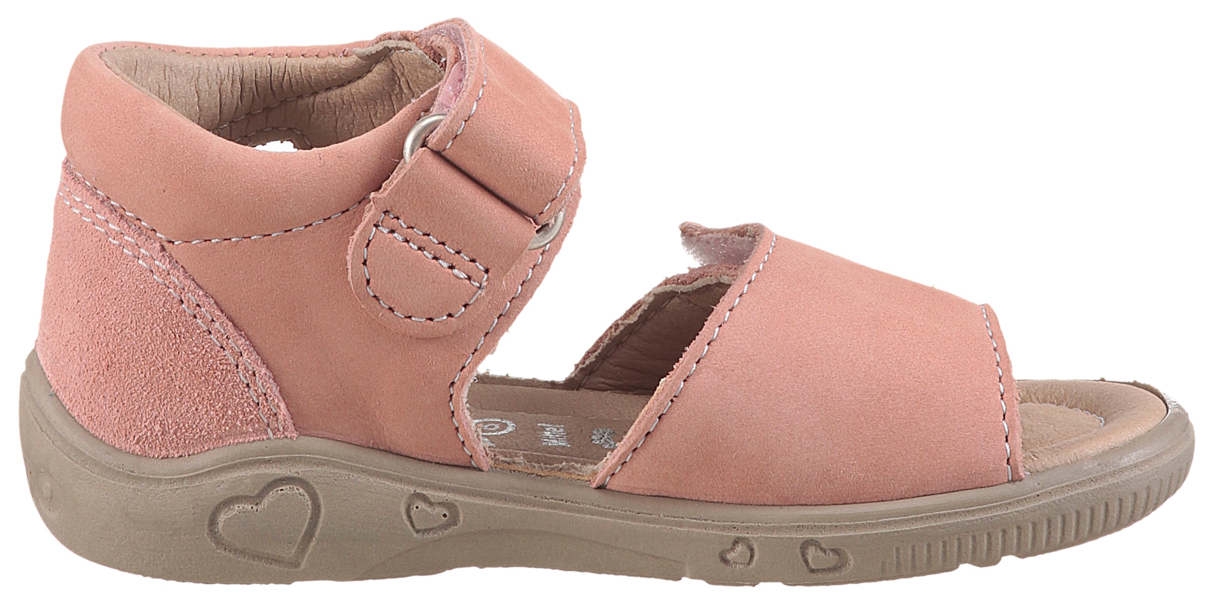 PEPINO by RICOSTA Lauflernschuh »Mimi WMS: mittel«, Sandalette mit Klett und Zitronenmotiv, Größenschablone zum Download