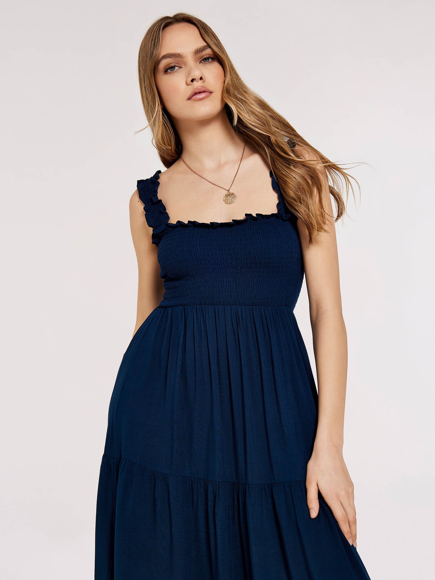 Apricot Midikleid »Midikleid« mit Smockdetails