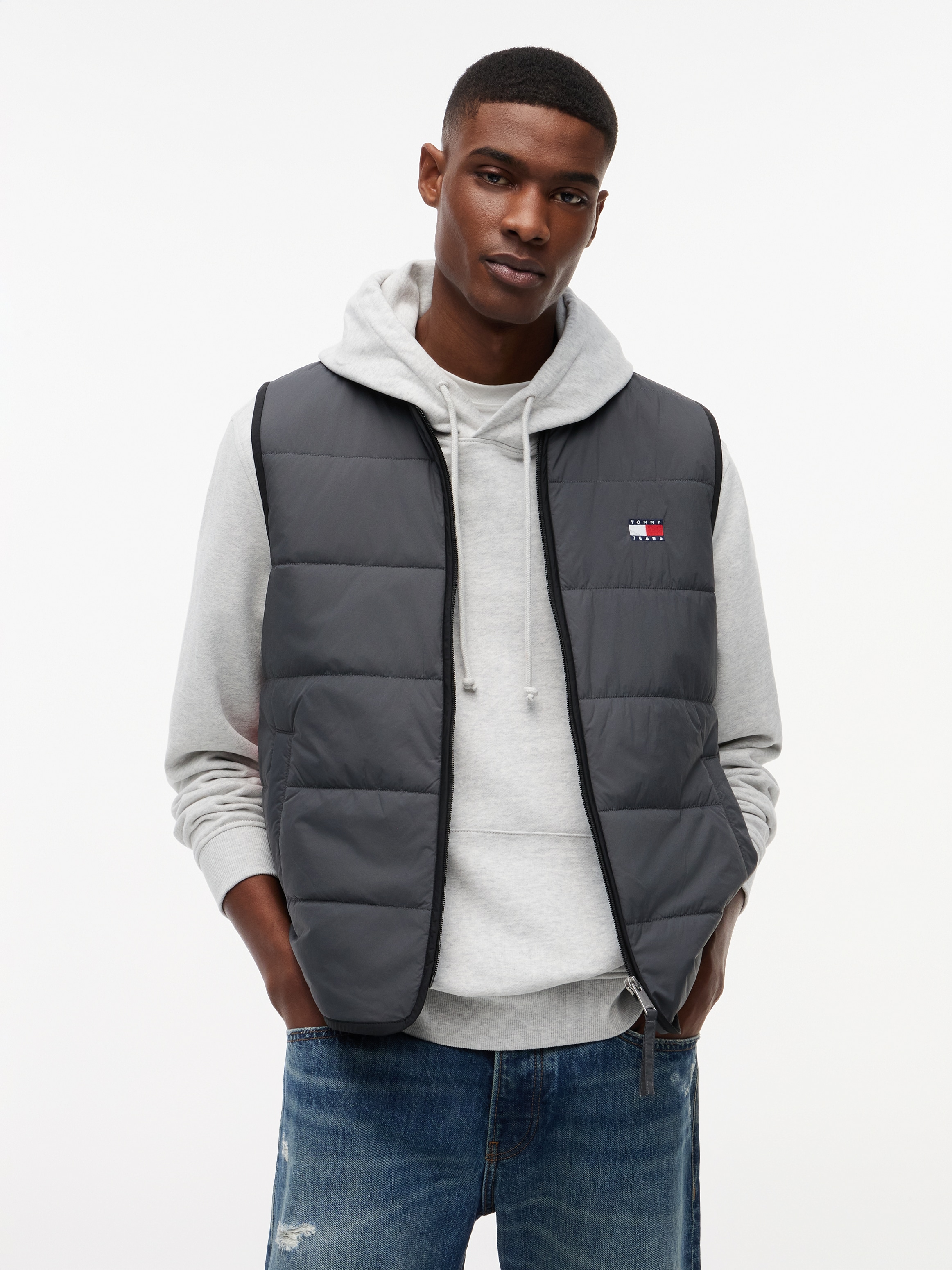 Tommy Jeans "TJM HERITAGE FLAG QUILTED" Underliner Regular fit mit Rundhalsausschnitt