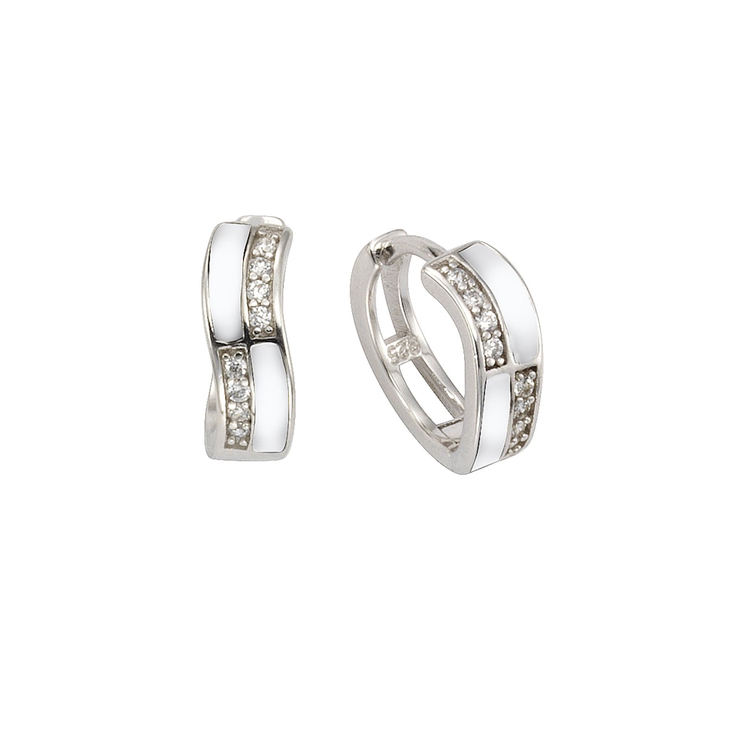 Vivance Paar Creolen »925/- Sterling Silber Zirkonia«