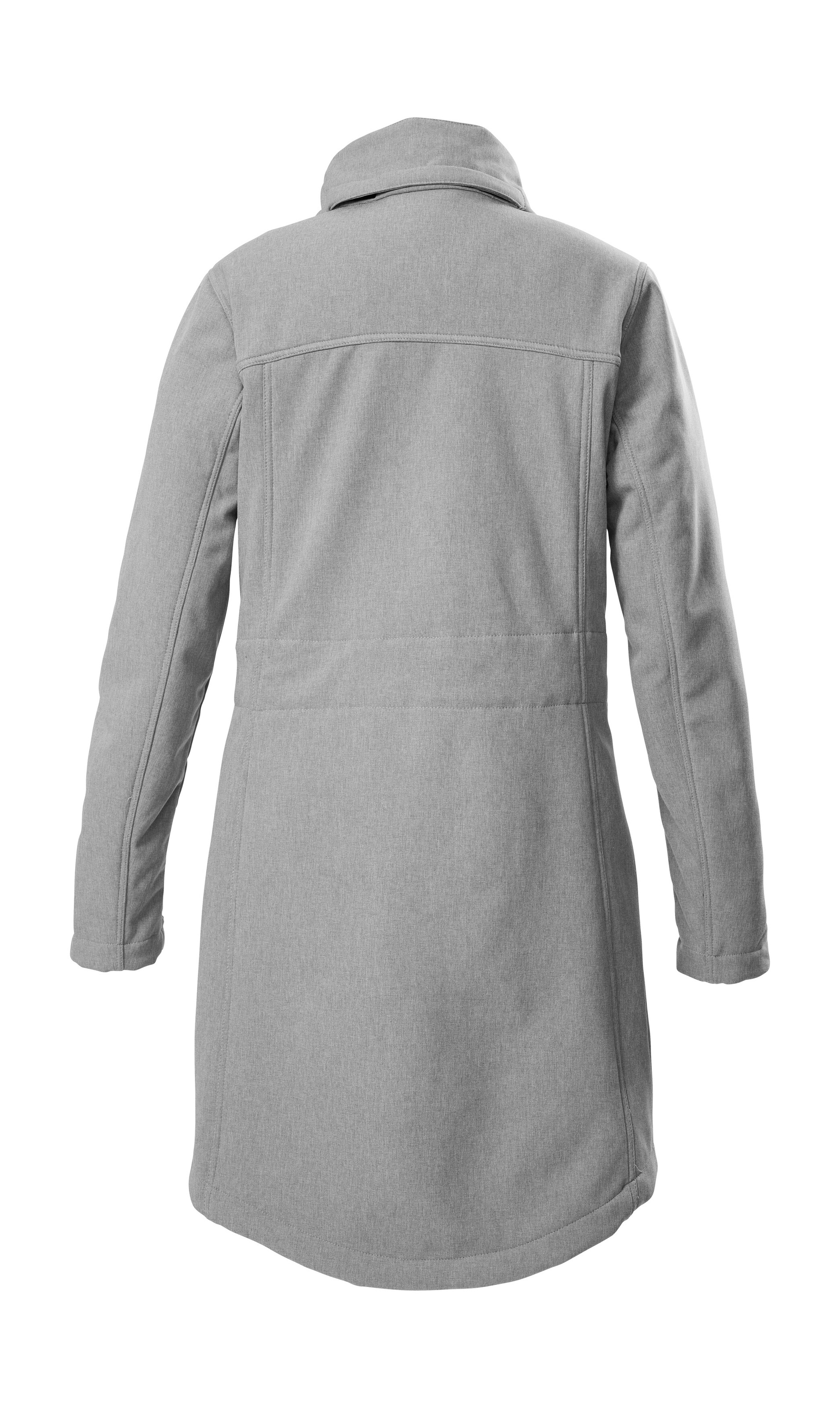 Softshellparka "GW 34 WMN SFTSHLL PRK", Damen, Gr. 46, hellgrau, Oberseite: 93% Polyester, 7% Elasthan;Rückseite: 100% Polyester, G.I.G.A. DX BY KILLTEC, Jacken, Wasser- und windabweisender Damen Softshellparka mit Fleecefutter 2
