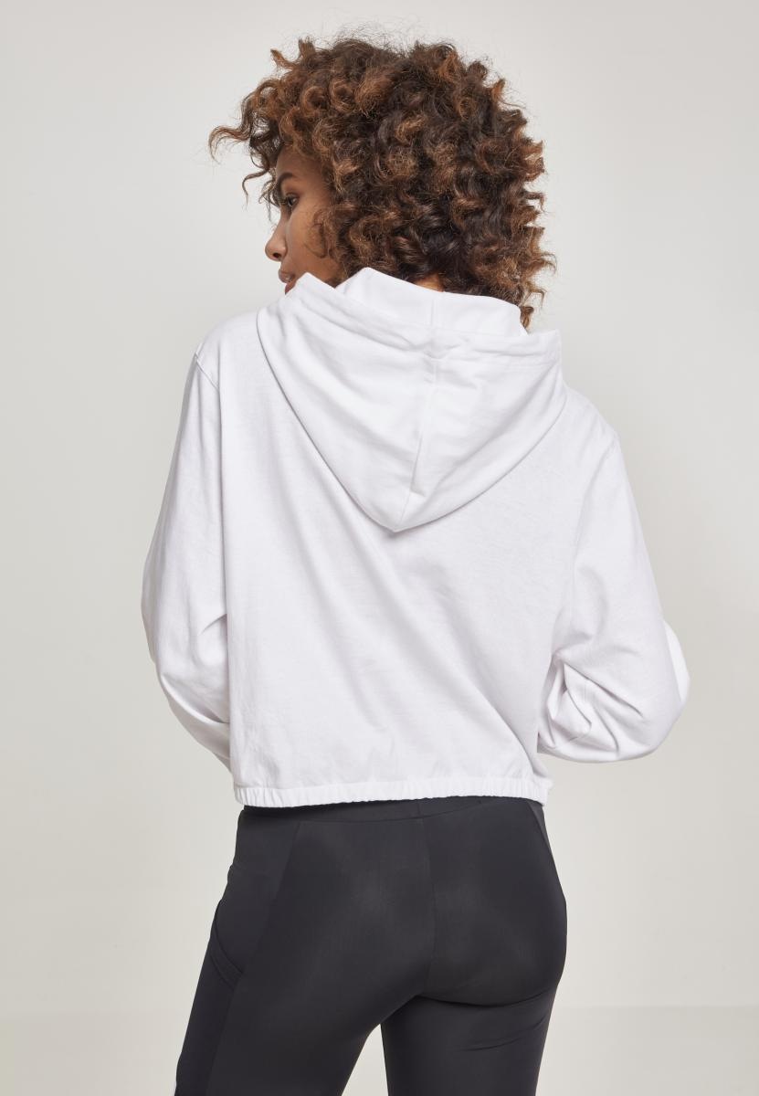 URBAN CLASSICS Rundhalspullover »Urban Classics Damen Ladies Heavy Jersey Batwing Hoody«, (1 tlg.)