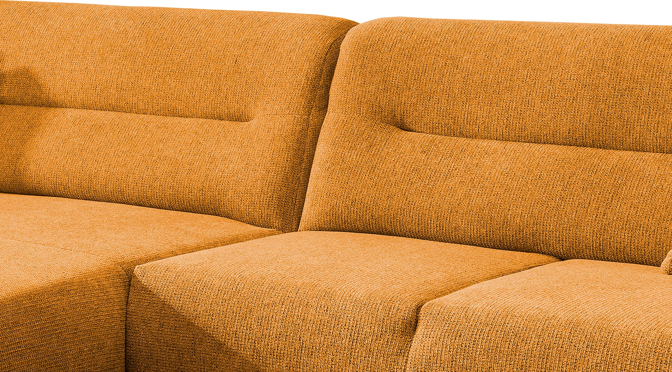 INOSIGN Ecksofa »Drago, elegant und zeitlos, komfortabel, Holzfuß, L-Form«, frei im Raum stellbar, inkl. 2 Zierkissen