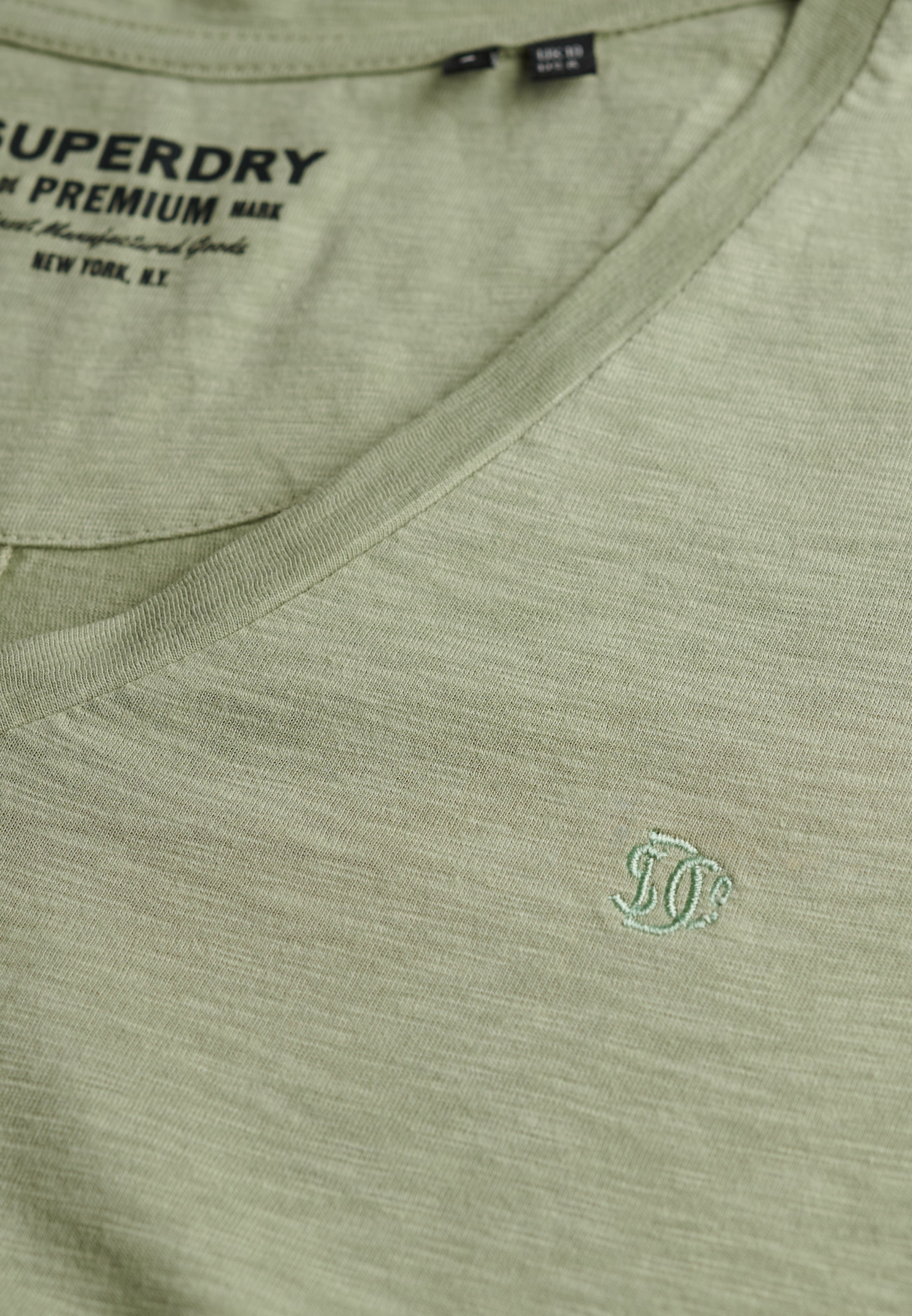 Superdry T-Shirt »STUDIOS SLUB EMB VEE TEE«