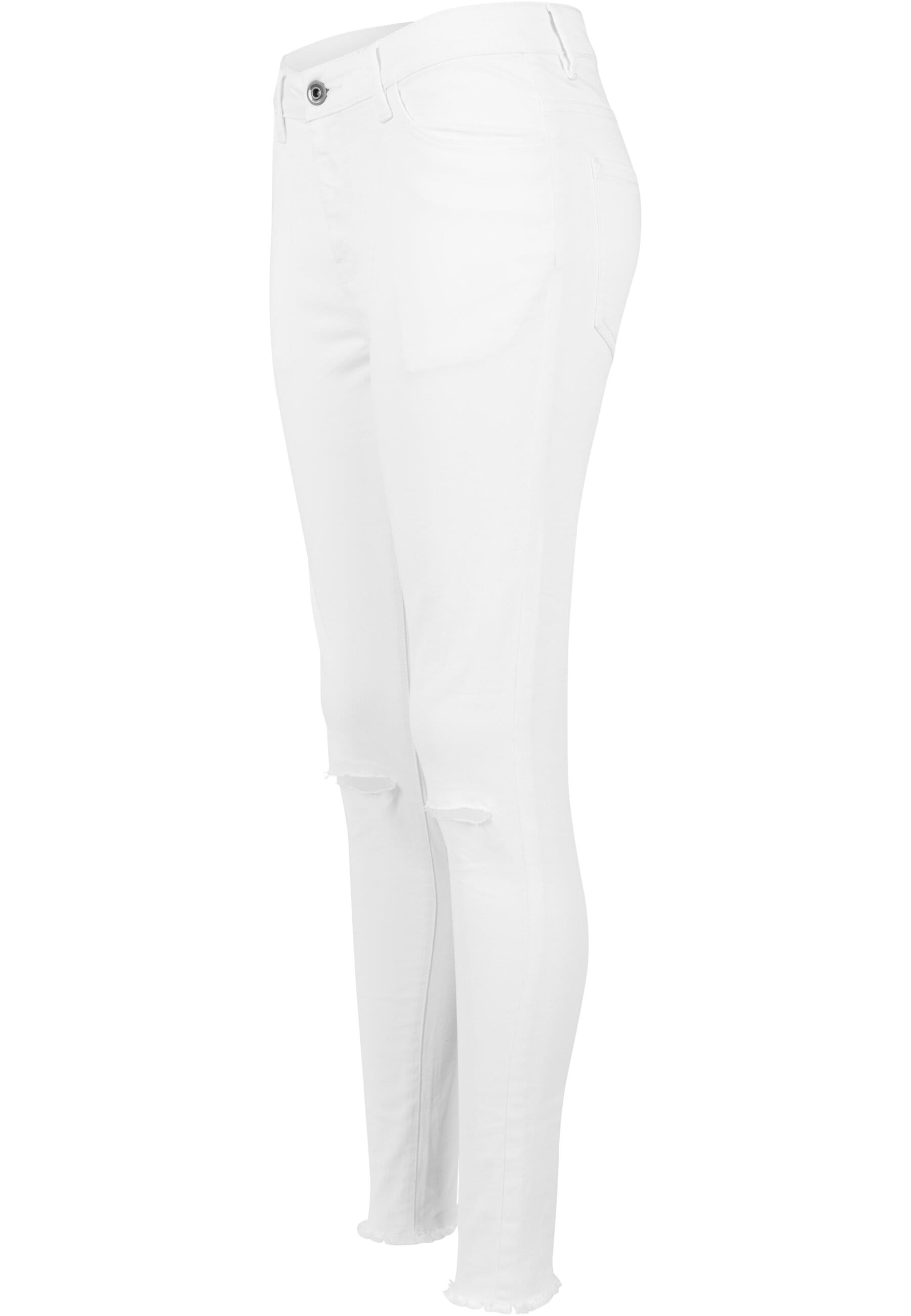 URBAN CLASSICS Stoffhose »Urban Classics Damen Ladies Cut Knee Pants«, (1 tlg.)