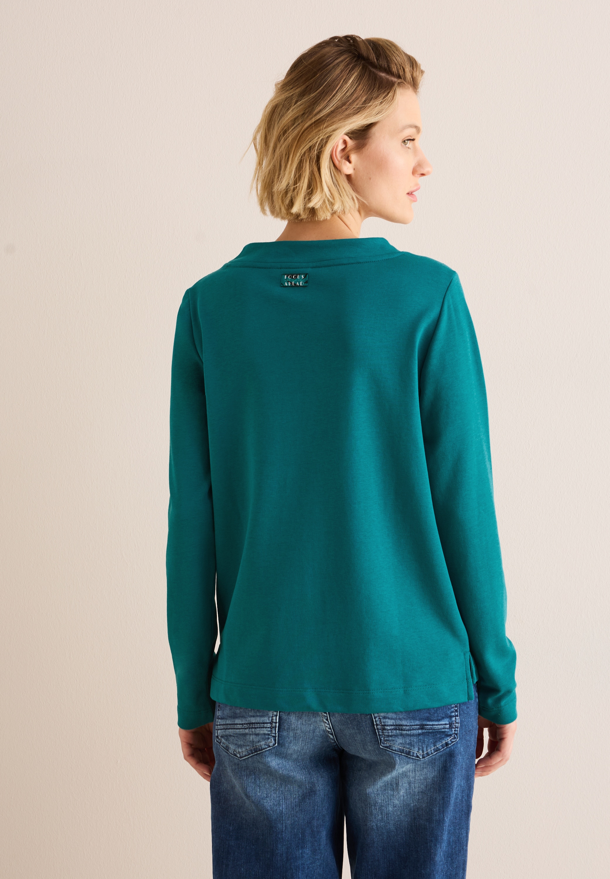 Cecil Langarmshirt, aus Baumwolle mit Stretchante