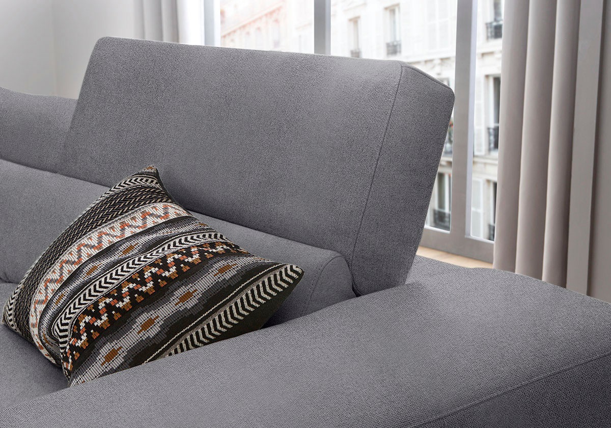 W.SCHILLIG Ecksofa »piedroo, Designsofa mit tollem Sitzkomfort, elegant und bequem, L-Form«, Kopfteilverstellung, wahlweise mit Sitztiefenverstellung, Breite 343cm
