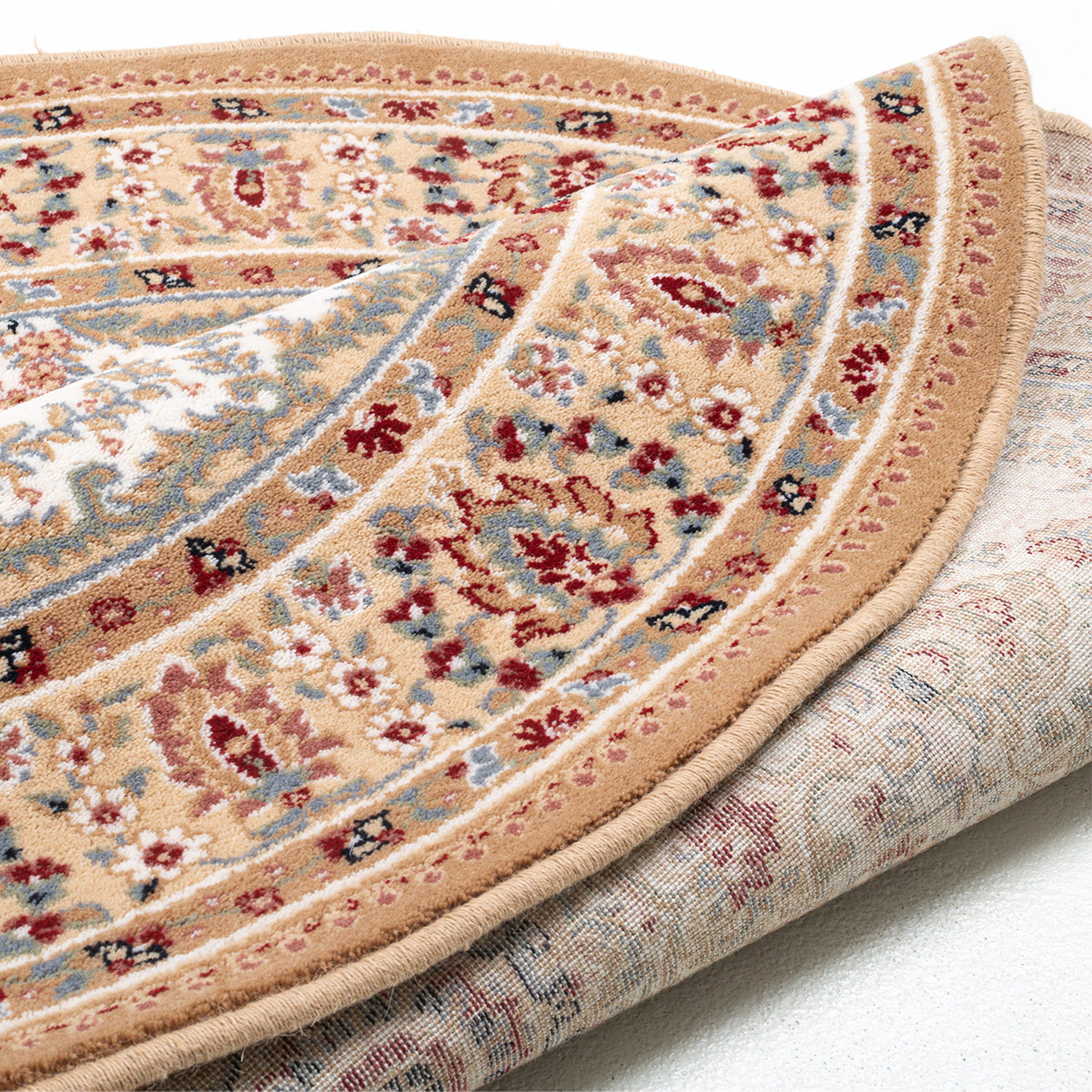 THEKO Wollteppich »Dolna - 809« rund 10 mm Höhe Kurzflor, reine Wolle, Orient-Optik