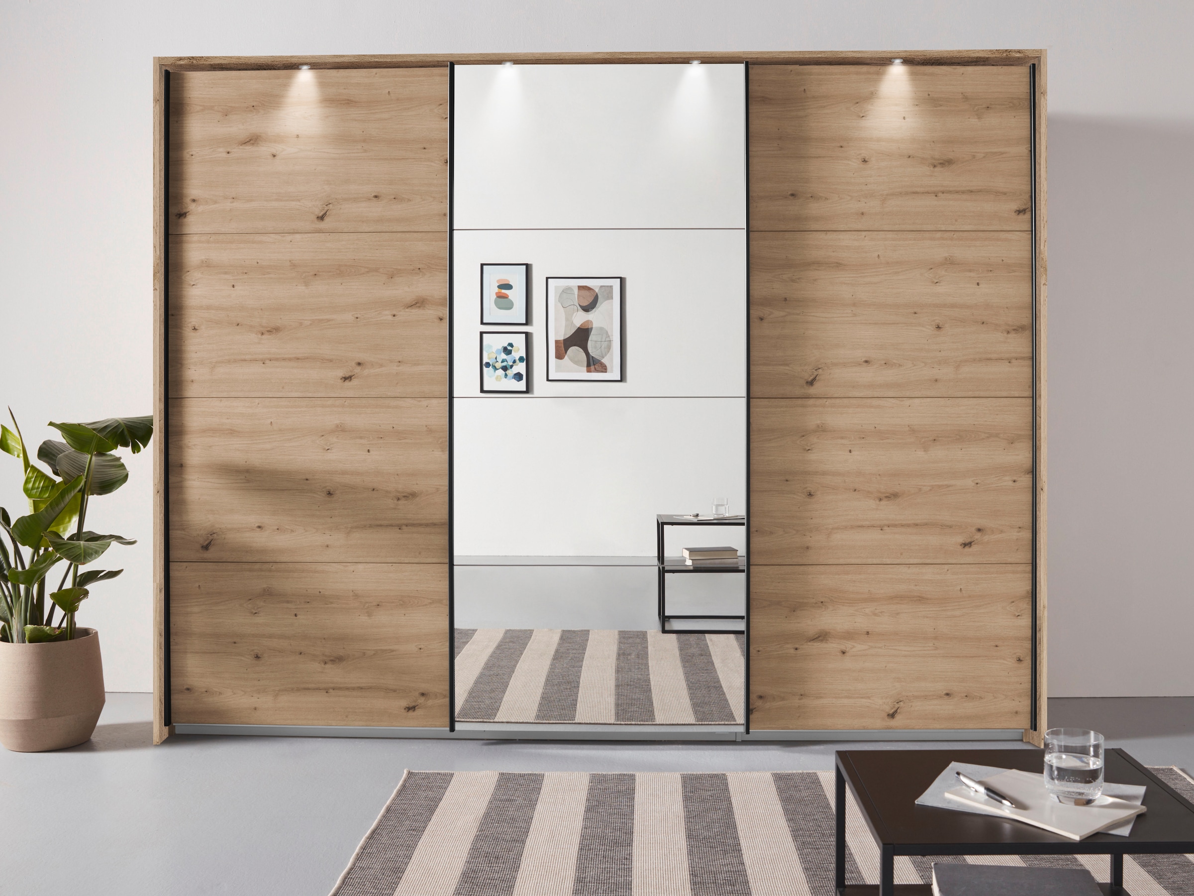 rauch Schwebetürenschrank "Kleiderschrank Schrank Garderobe OTELI inkl. 3 I günstig online kaufen