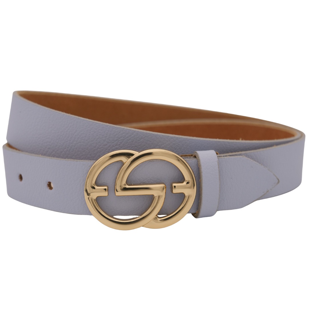 ANNAMATONI Damen Ledergürtel "AnnaMatoni Ledergürtel Ena Ledergürtel Ena", blau, Gr. 130, 100% Leder, Gürtel