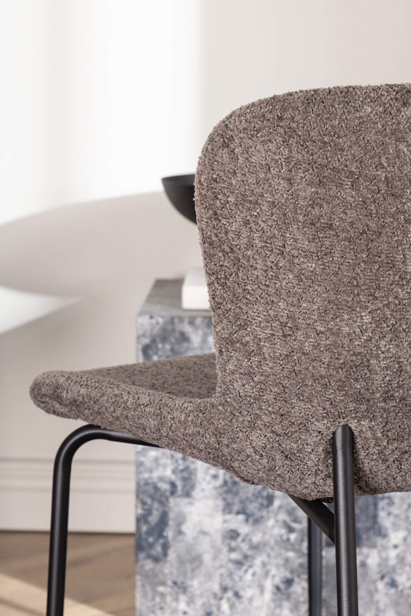 Venture Home Esszimmerstuhl »Modesto, 2er-Set Esszimmerstühle Bouclé, 150 kg belastbar« () 2 Stk.Polsterstuhl, Bouclé-Bezug, Stahlbeine, weich, einladend