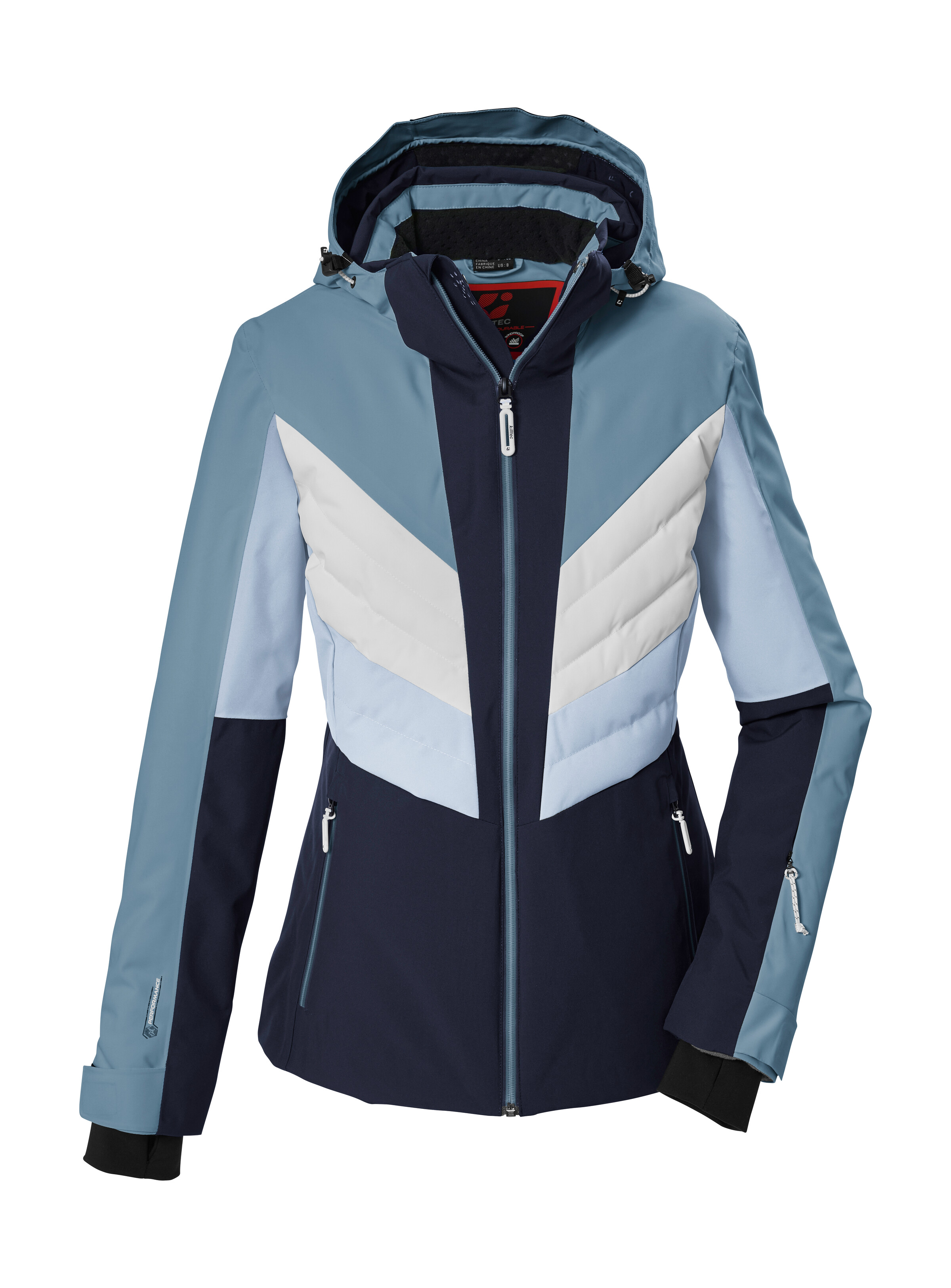 Killtec Skijacke "KSW 107 WMN SKI JCKT" Wasserdichte, atmungsaktive Skijacke mit abnehmbarer Kapuze