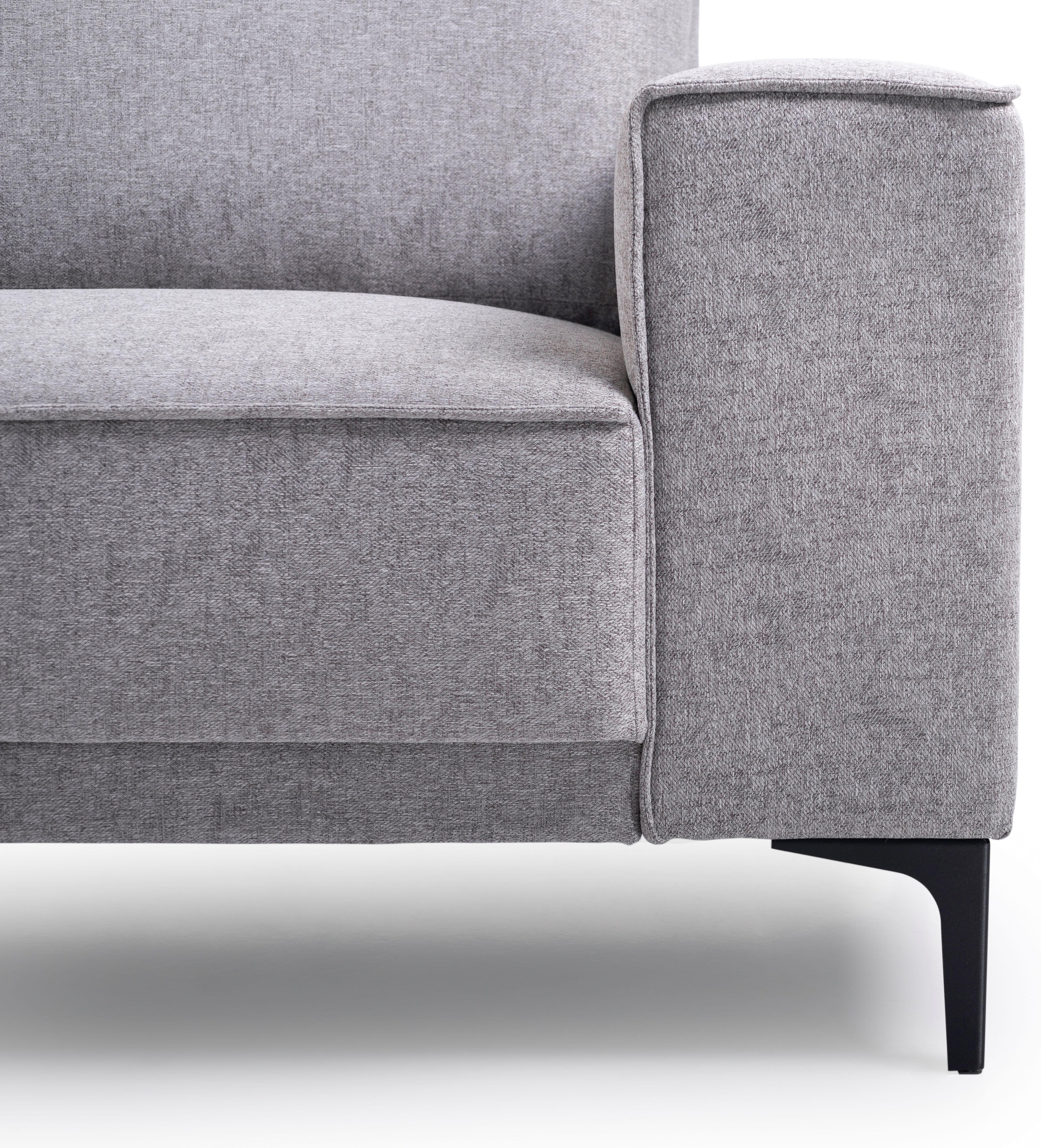 Places of Style Ecksofa Oland, L-Form, inkl. Rückenkissen, hochwertige Verarbeitung