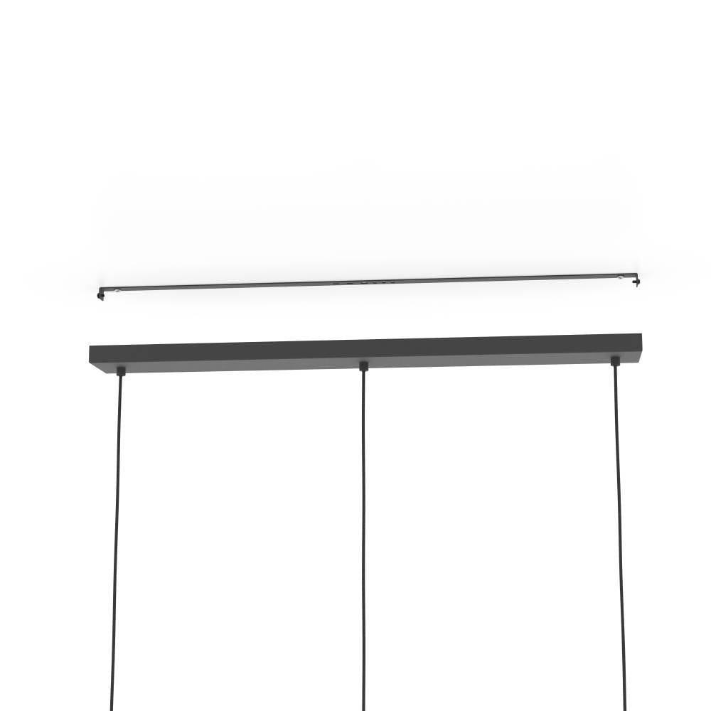 EGLO Hängeleuchte »GRIZEDALE«, 3 flammig, Leuchtmittel E27 | ohne Leuchtmittel, Pendelleuchte, Esszimmerlampe, Japandi-Design aus Metall in Schwarz