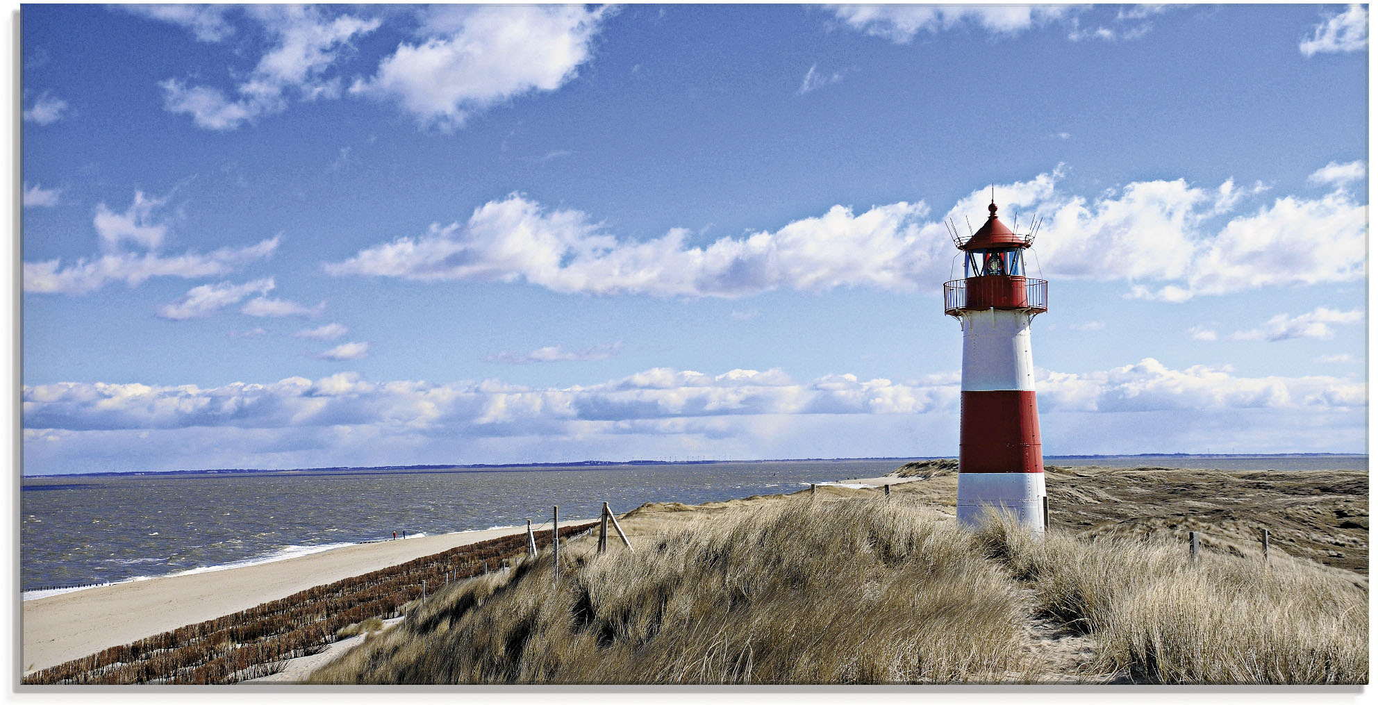 Artland Glasbild "Leuchtturm Sylt" Gebäude 1 Stk. tlg. in verschiedenen Größen