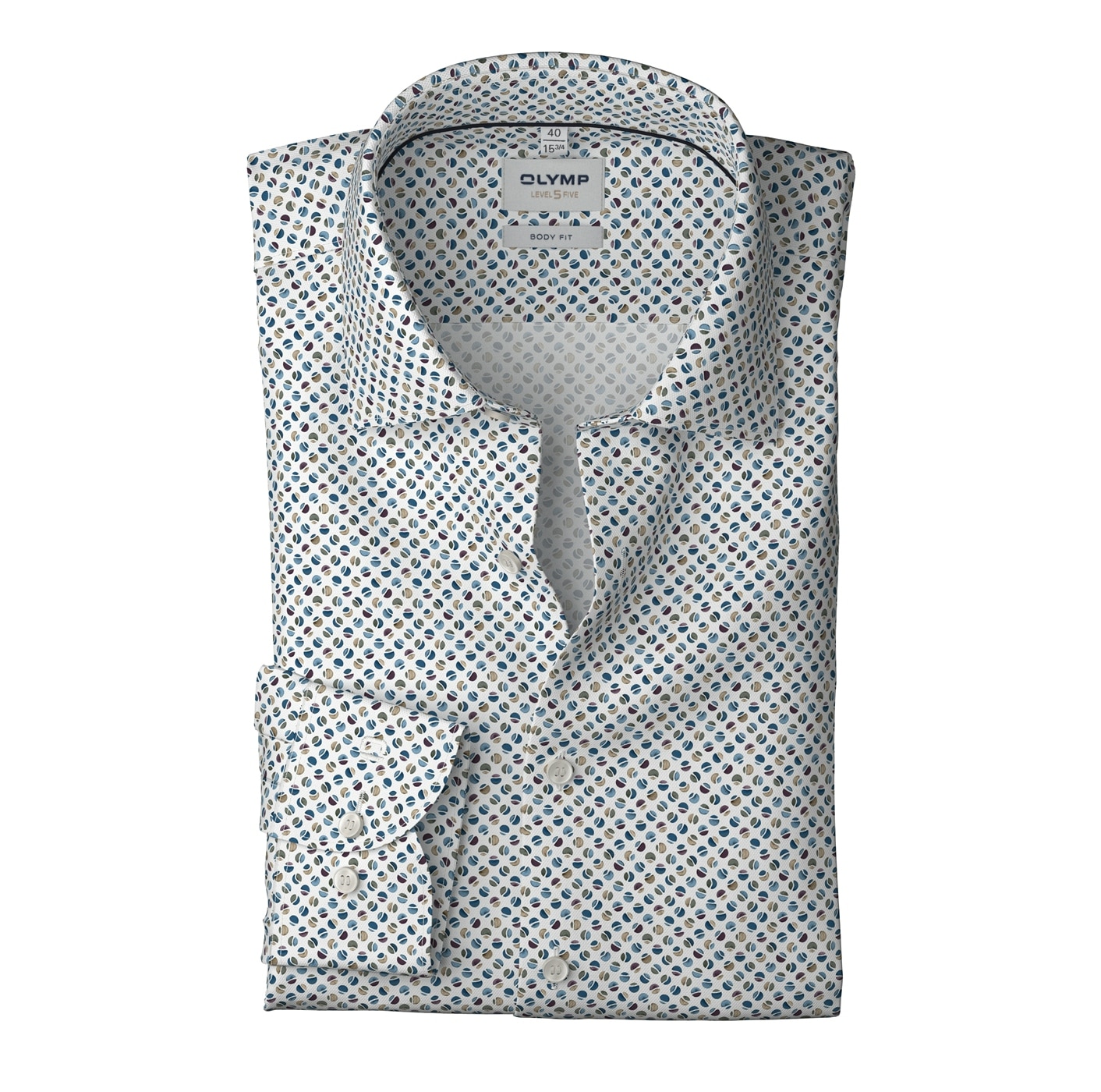 OLYMP Langarmhemd »Level Five« Businesshemd, body fit, New York Kentkragen, gemustert