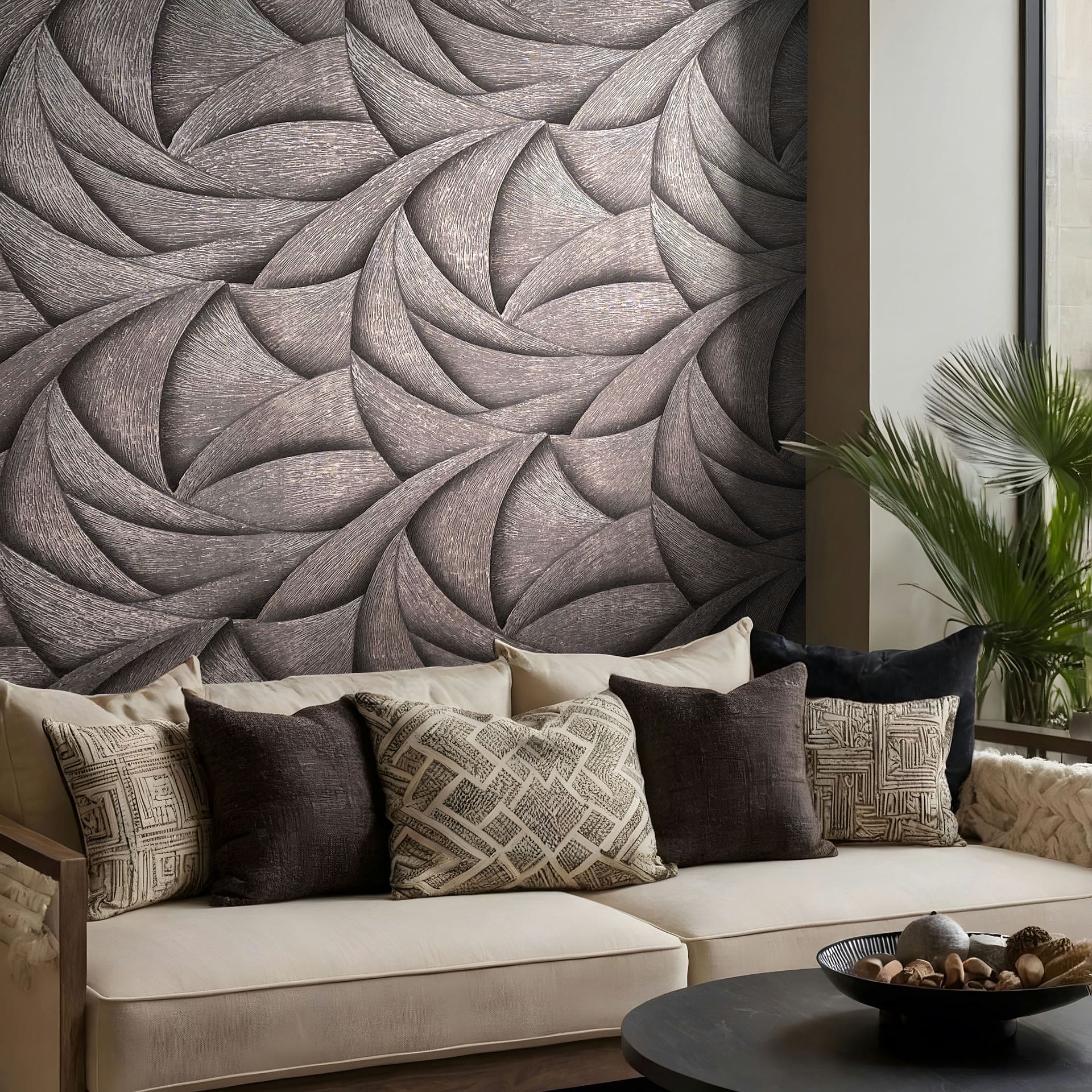 Marburg Vliestapete »Tapete Calm Waves«, geometrisch, moderne Vliestapete für Wohnzimmer Schlafzimmer Küche