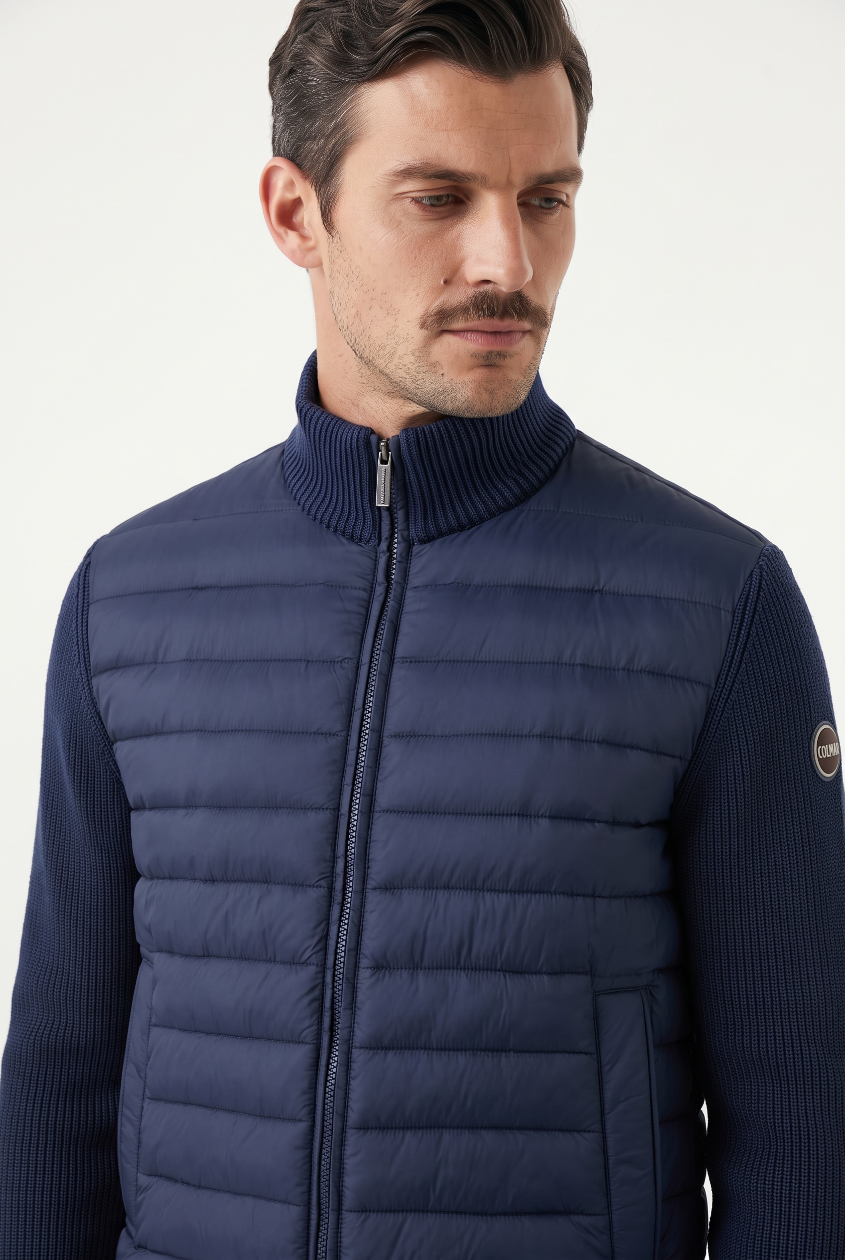 Colmar Hybridjacke Strickärmel, Regular Fit, Zwei-Wege-Reißverschluss