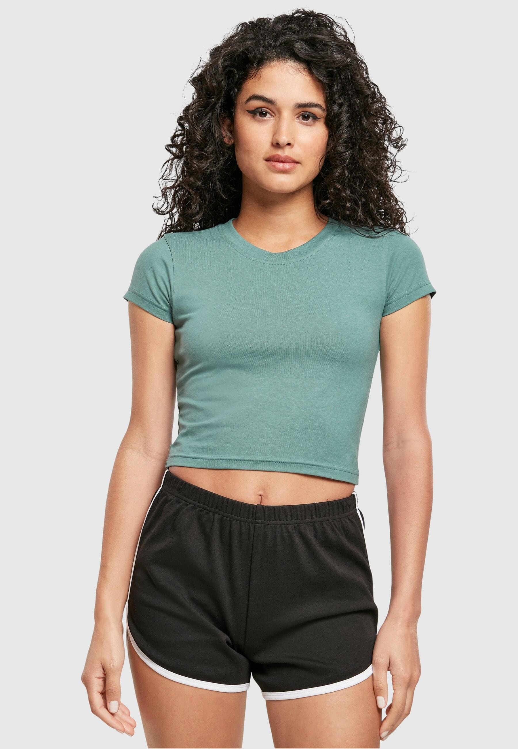 URBAN CLASSICS T-Shirt »Urban Classics Damen Ladies Stretch Jersey Cropped Tee«, (1 tlg.)