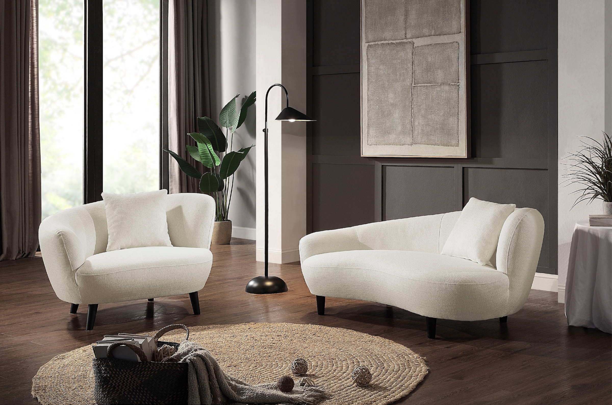 ATLANTIC home Loungesessel, bestellen im collection Zierkissen BAUR mit | Nierenform-Sessel Originalbezug XXL-Sessel