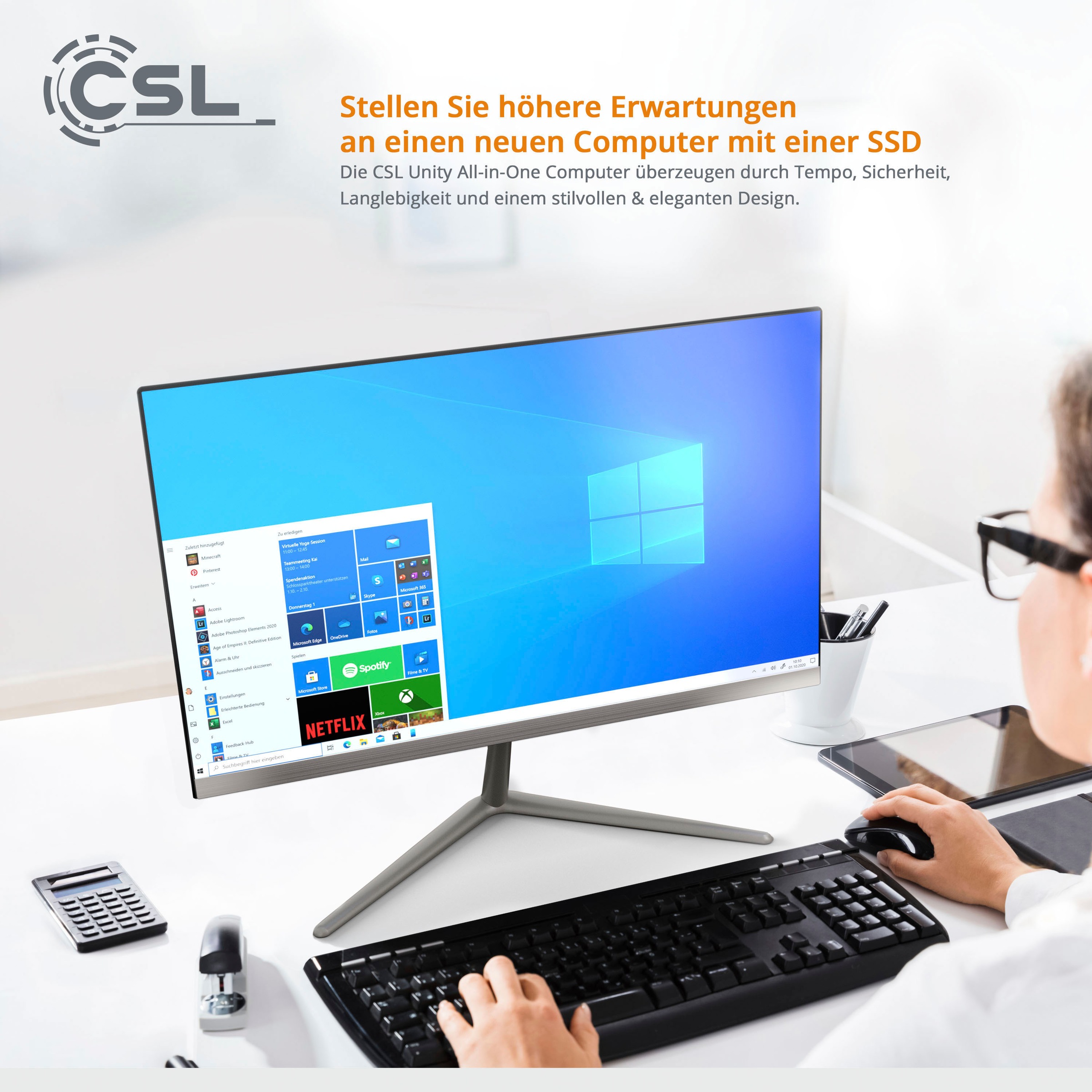 CSL Business-PC »Unity F24B-GLS mit Windows 10 Home«