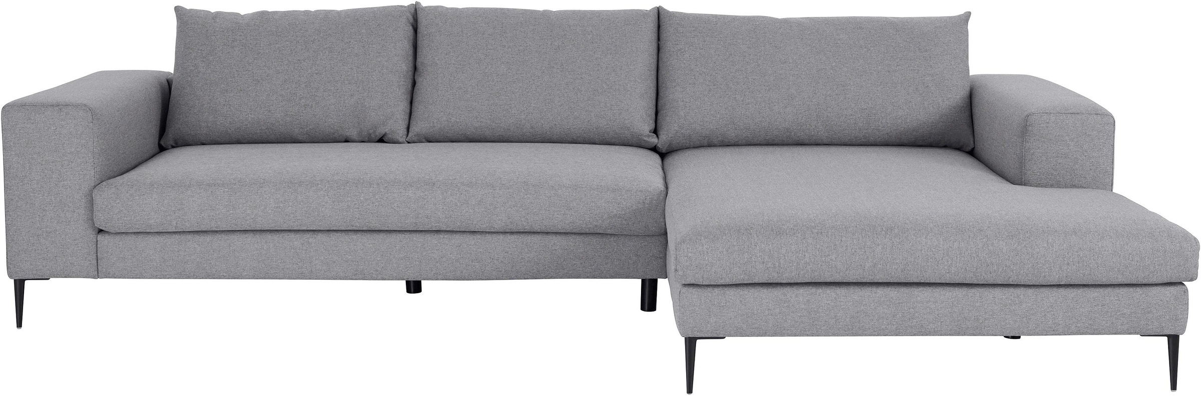 INOSIGN Ecksofa »Aurora, L-Form, mit extra breiter Recamiere, 324 x 170 cm (BxT)«, Designsofa mit tollem Sitzkomfort, extra hohe Metallfüße schwarz