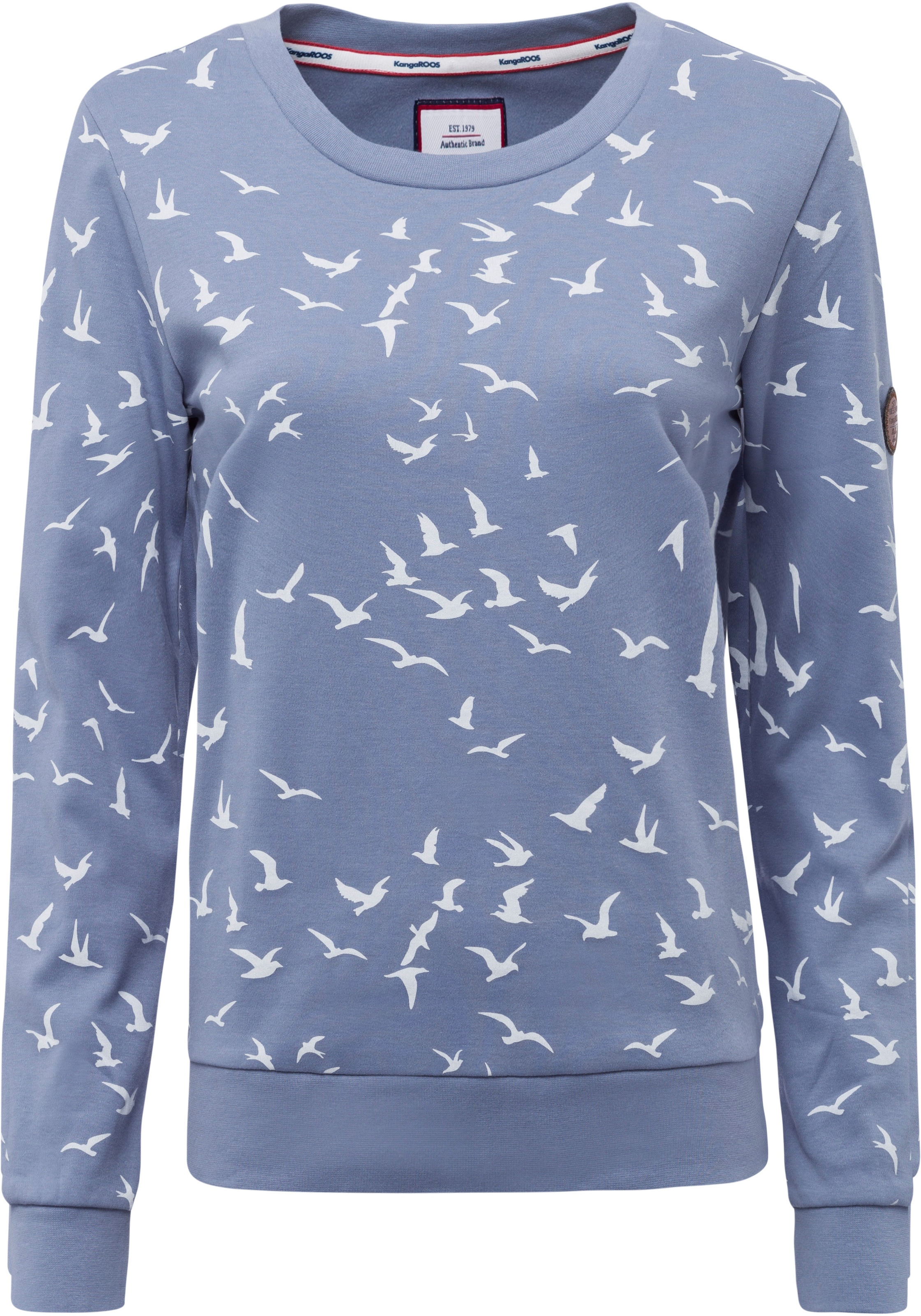 KangaROOS Sweatshirt, mit modischem Minimal-Allover-Print für kaufen | BAUR