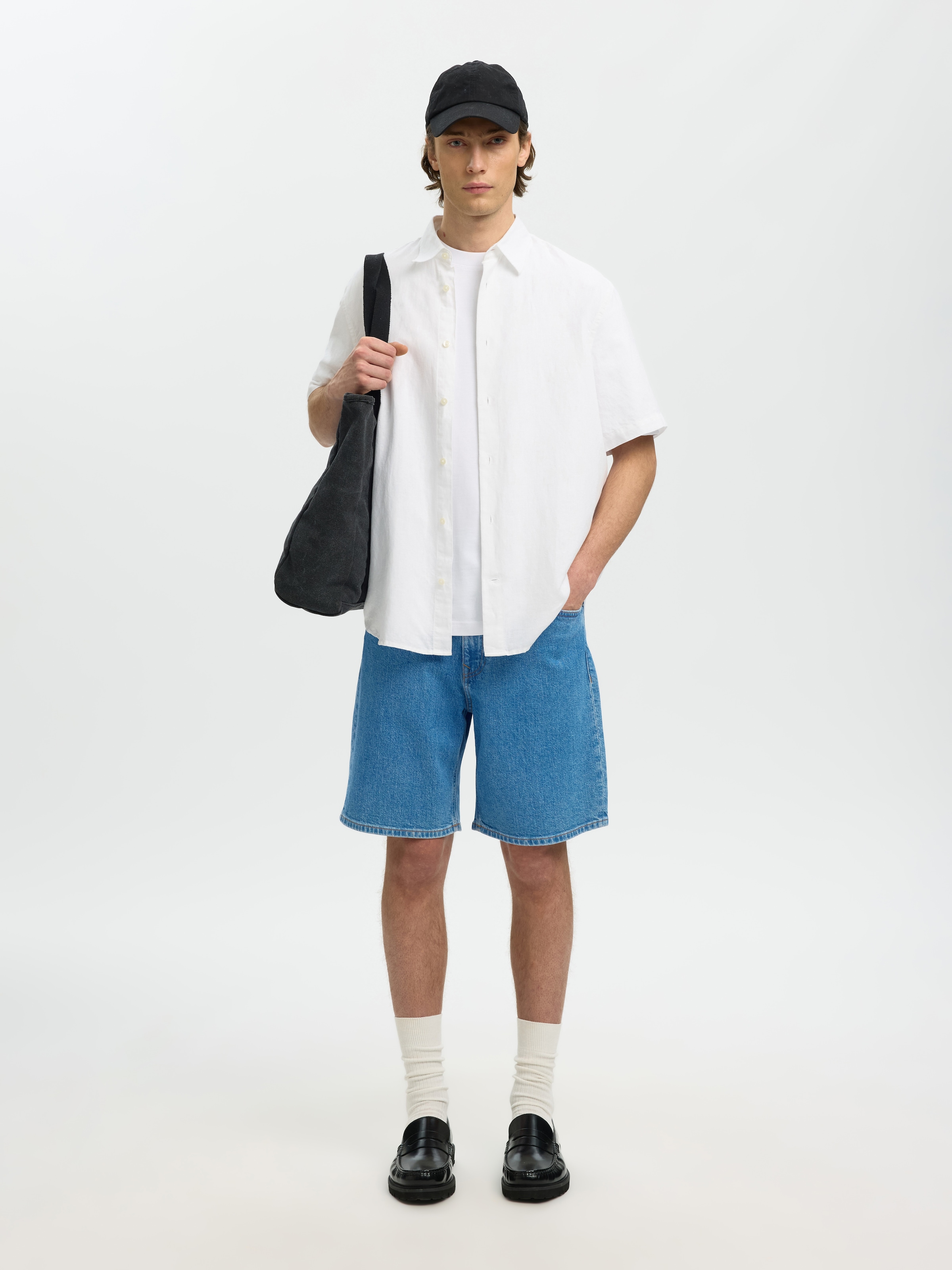 SELECTED Shorts »SLHREG ALEX L.BLUE 701 DENIM SHORTS NOOS«