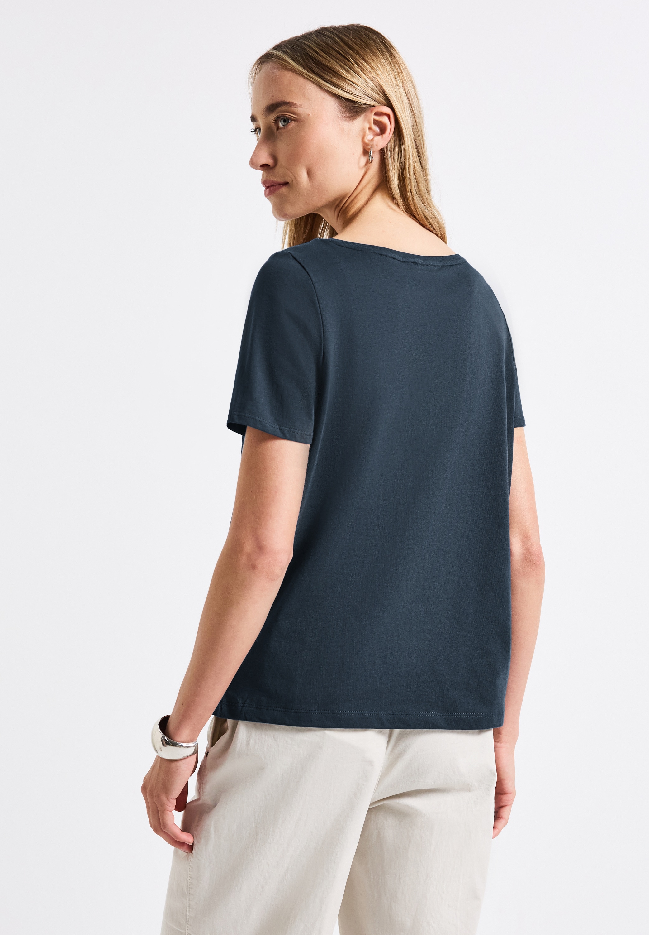 STREET ONE T-Shirt, aus reiner Baumwolle