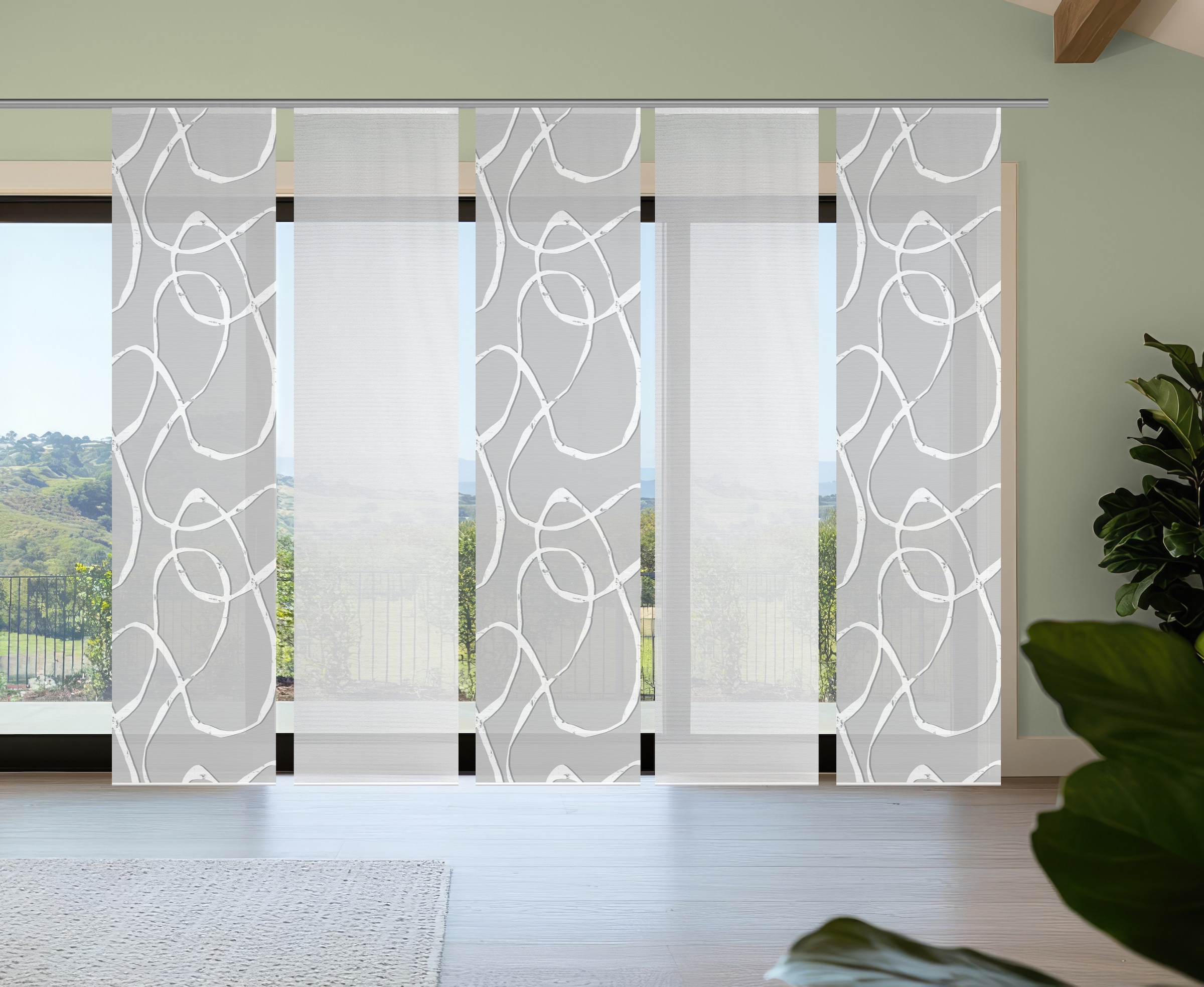 Vision S Schiebegardine "OPHELIA" Paneelwagen 5 Stk. tlg. Schiebevorhang,Ba günstig online kaufen