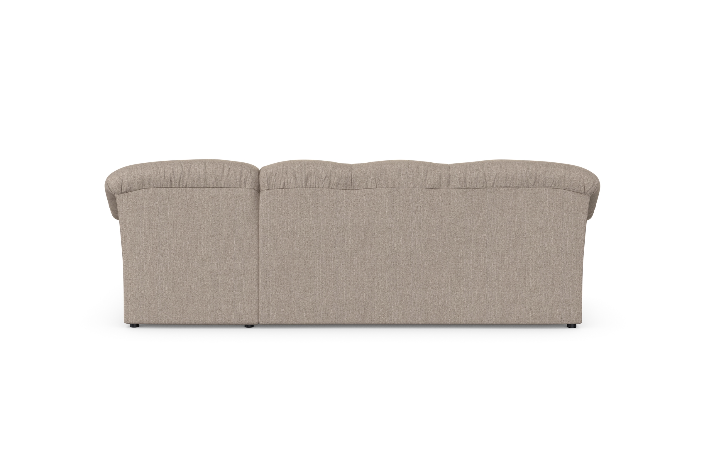 DOMO collection Ecksofa »Pegnitz, elegante Rückensteppung, kompakte Stellmaße 238/141cm, L-Form«, wahlweise mit Bettfunktion