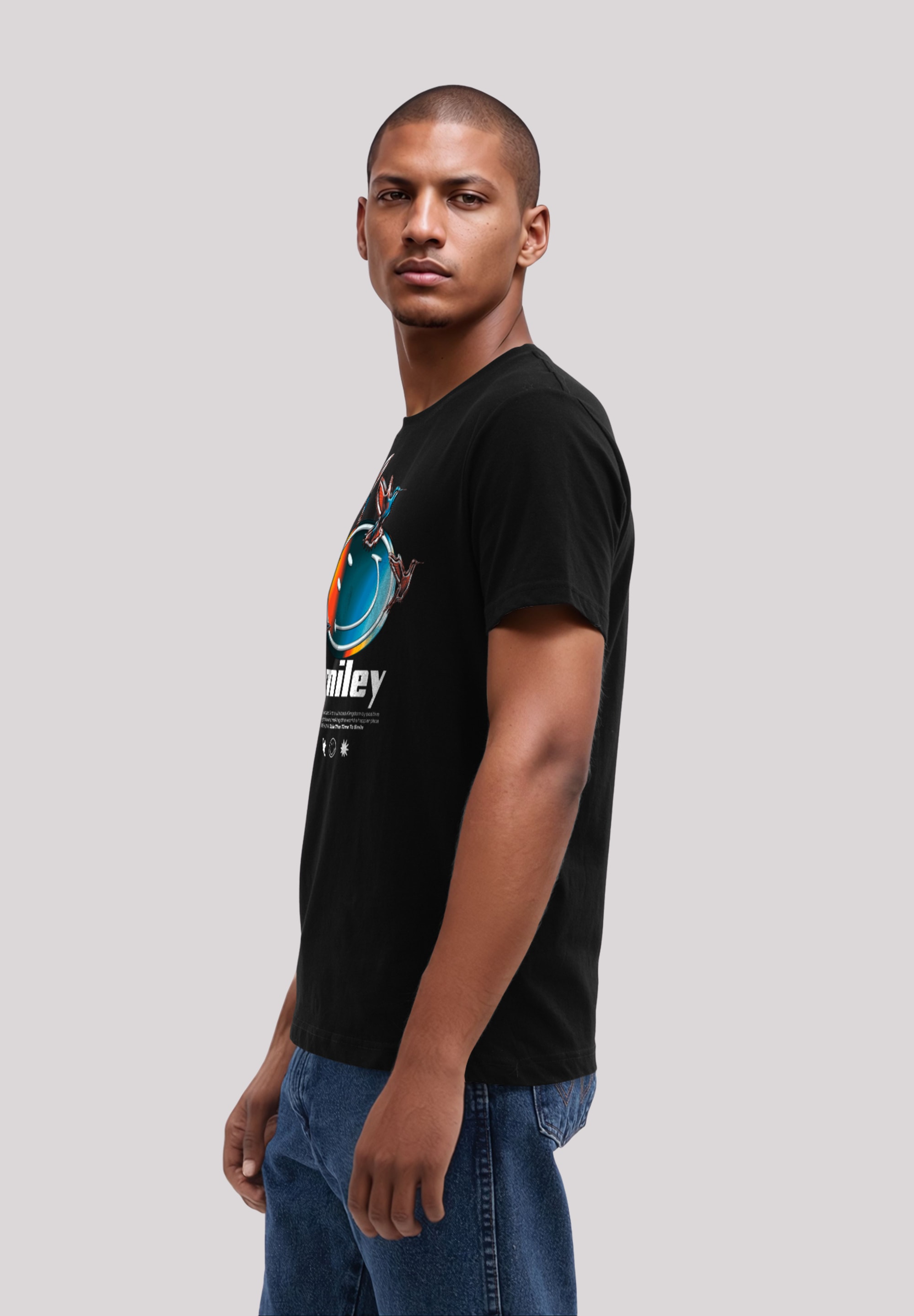 F4NT4STIC T-Shirt »Smiley Originals Take The Time To Smile«, Premium Qualität