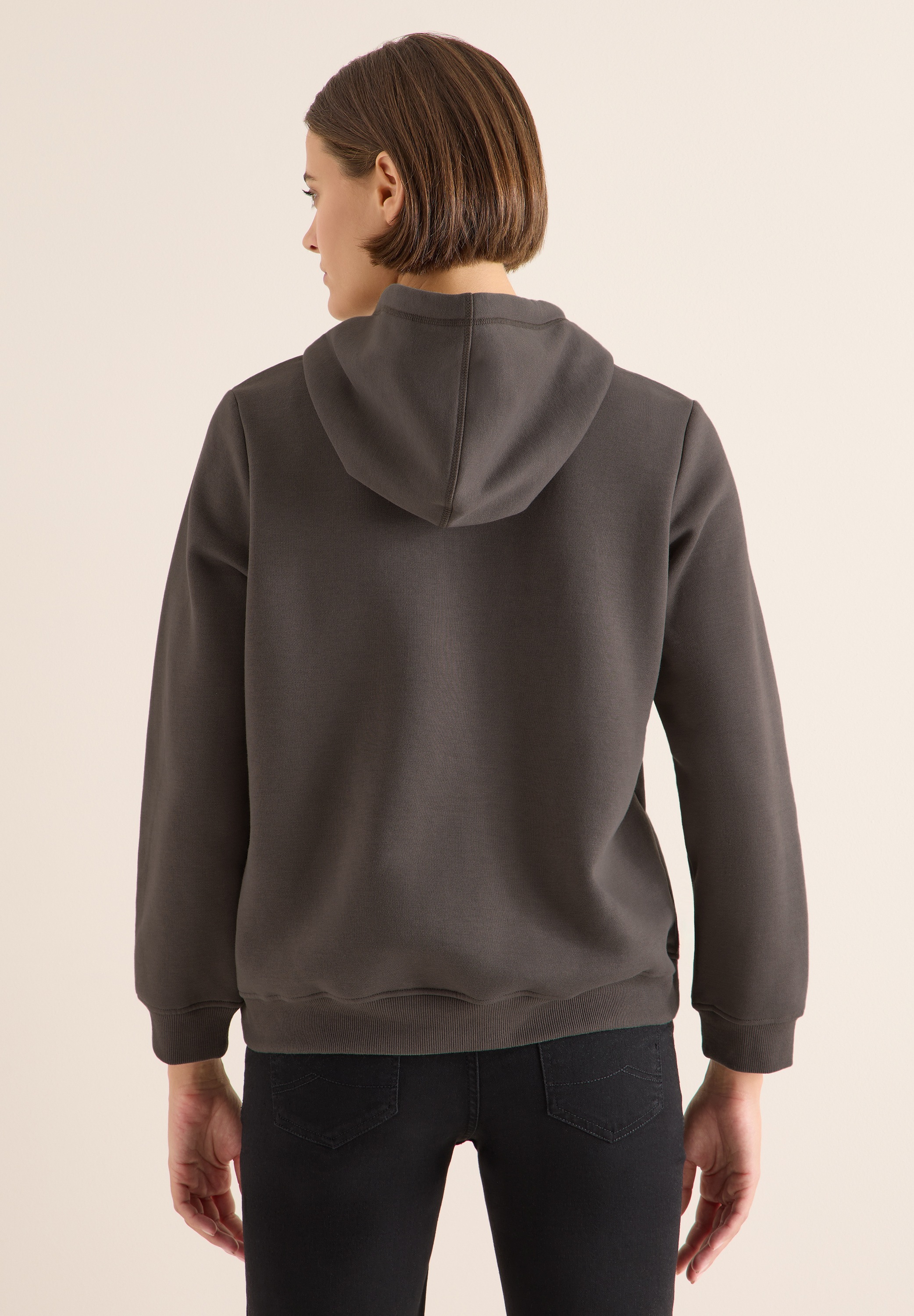 Cecil Hoodie, aus softem Materialmix