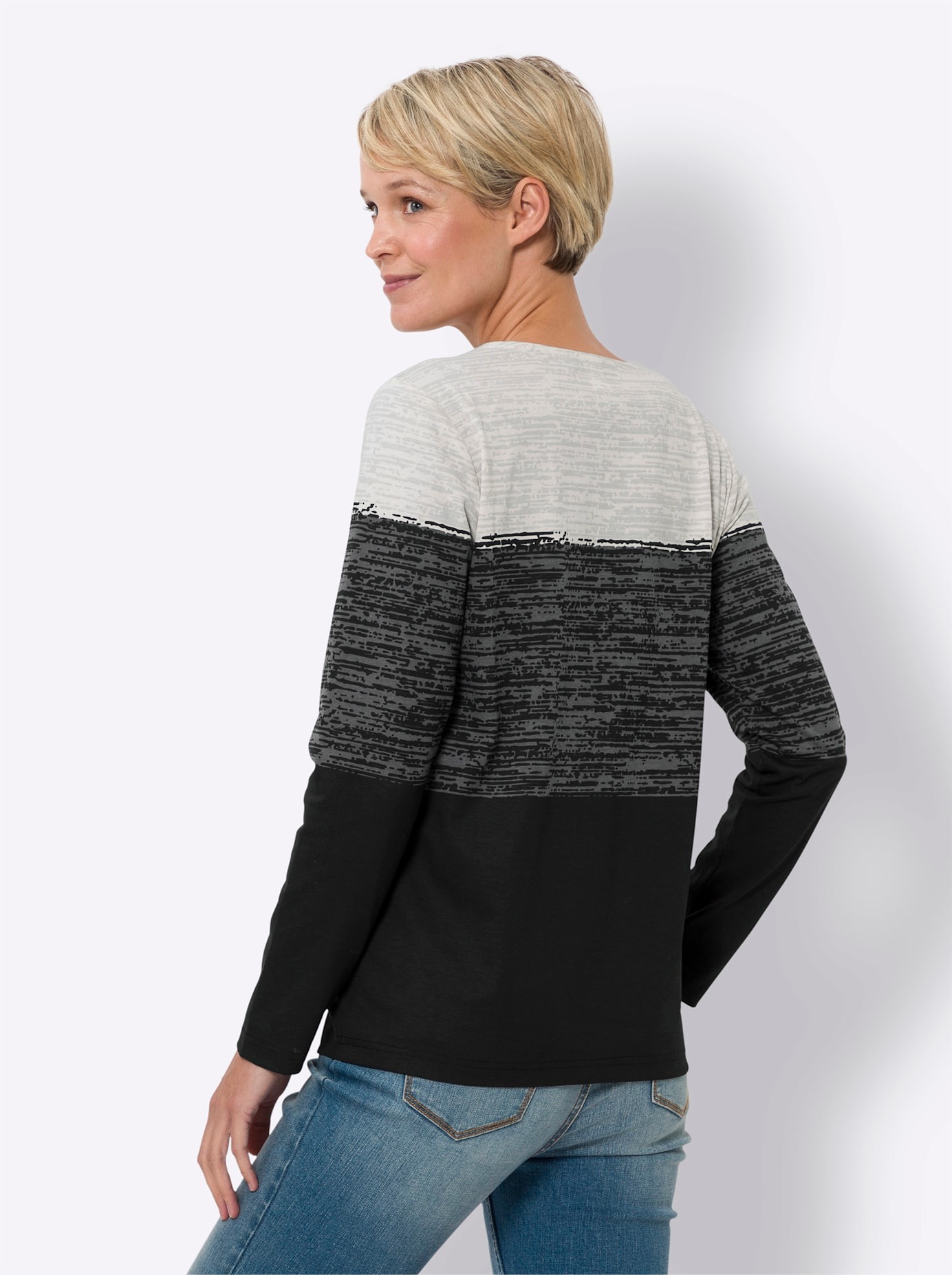 Classic Basics Langarmshirt "Rundhals-Shirt" 1 Stk. tlg. günstig online kaufen
