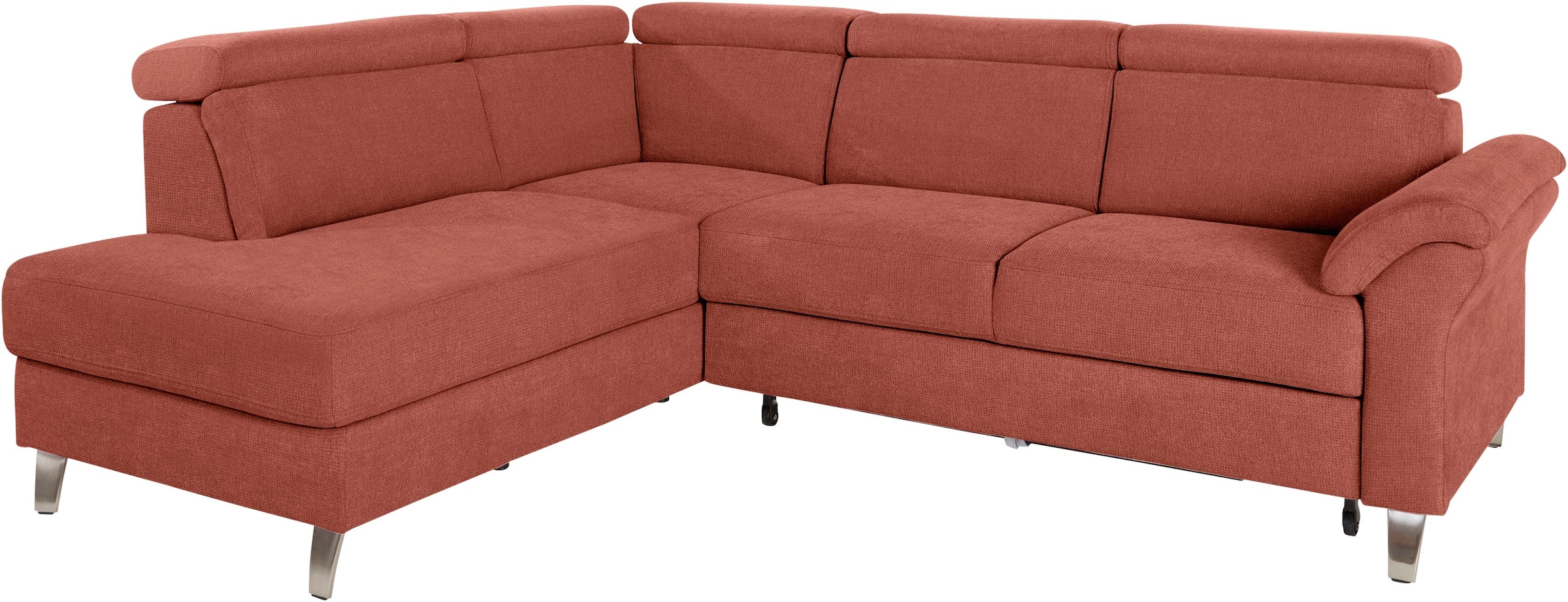 sit&more Ecksofa "Arngast L-Form" inklusive Kopfteilverstellung und Federkern