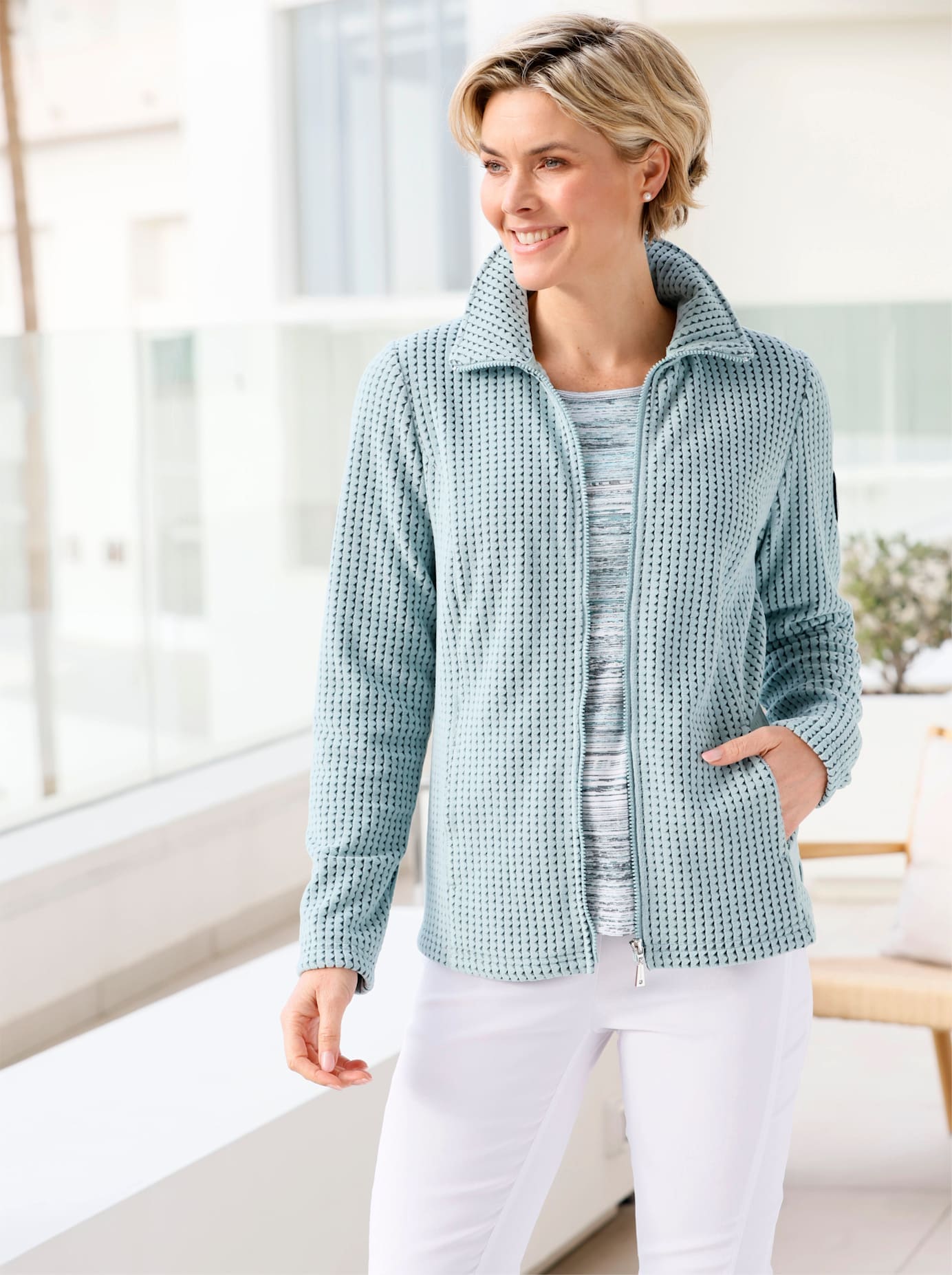 Casual Looks Fleecejacke günstig online kaufen