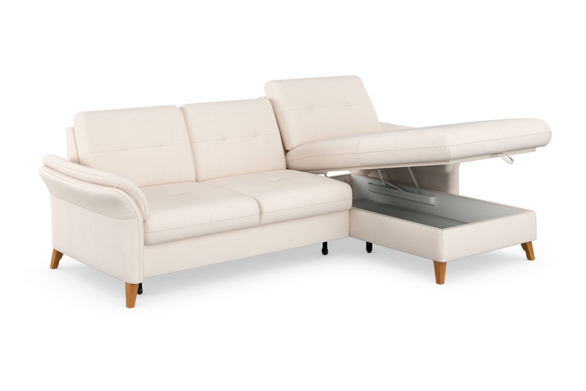 sit&more Ecksofa »Göteborg«, Sitztiefenverstellung und Federkern, wahlweise mit Bettfunktion